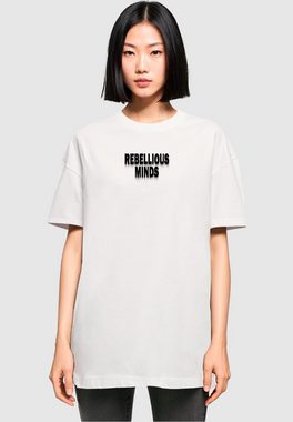 Merchcode T-Shirt Merchcode Damen Ladies Rebellious Minds Oversized Boyfriend Tee (1-tlg)
