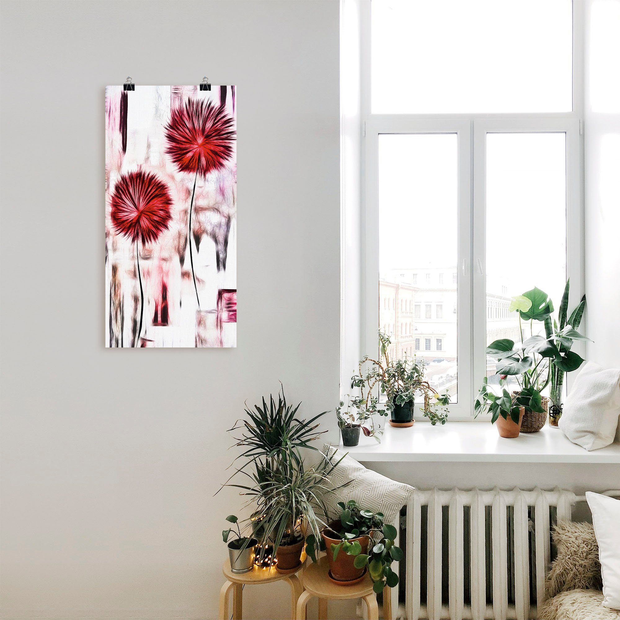 Artland Wandbild Blumen, Blumen (1 St), als Leinwandbild, Poster in verschied. Größen