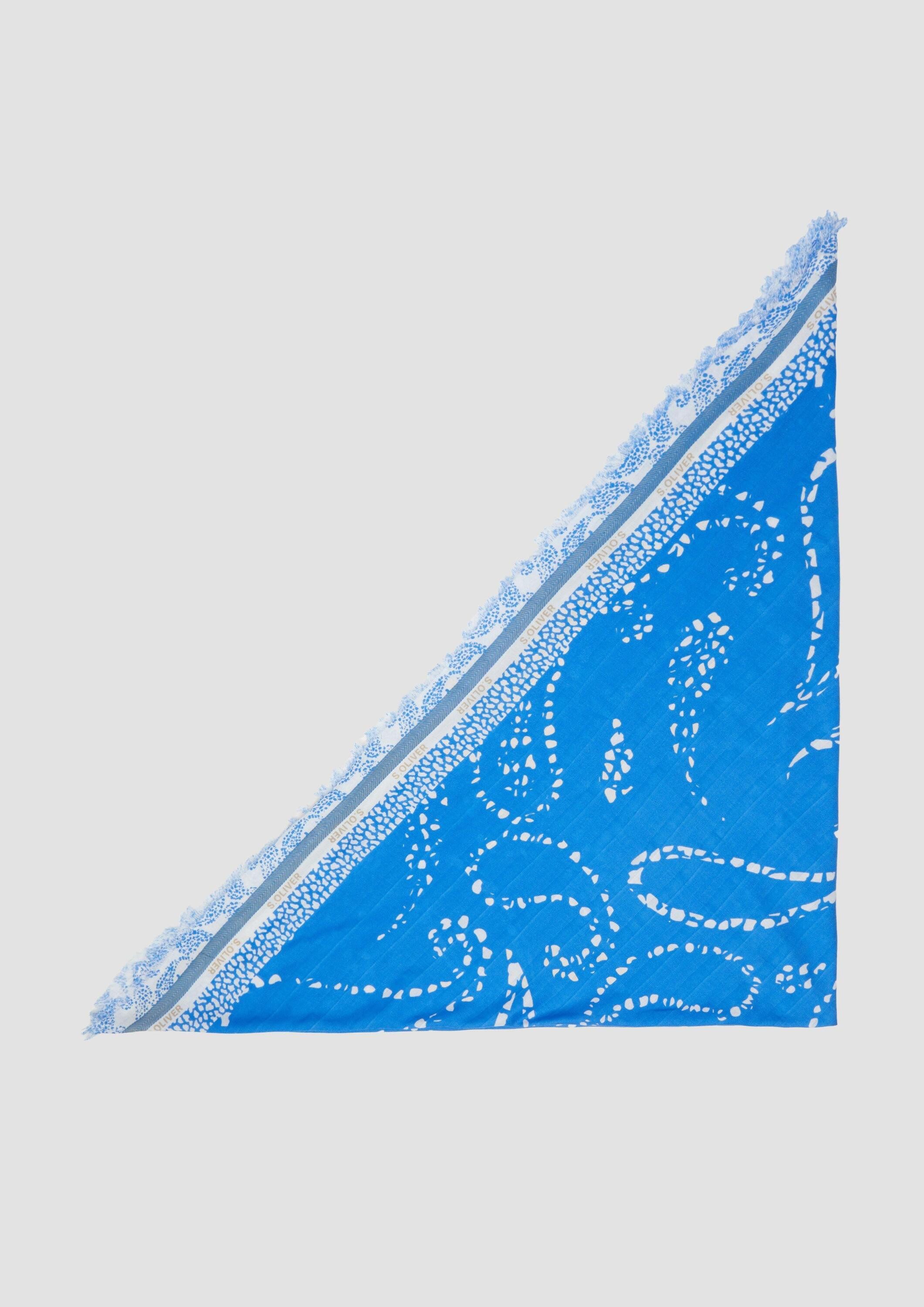 s.Oliver Schal Schal, Schal aus Viskosemix mit Artwork