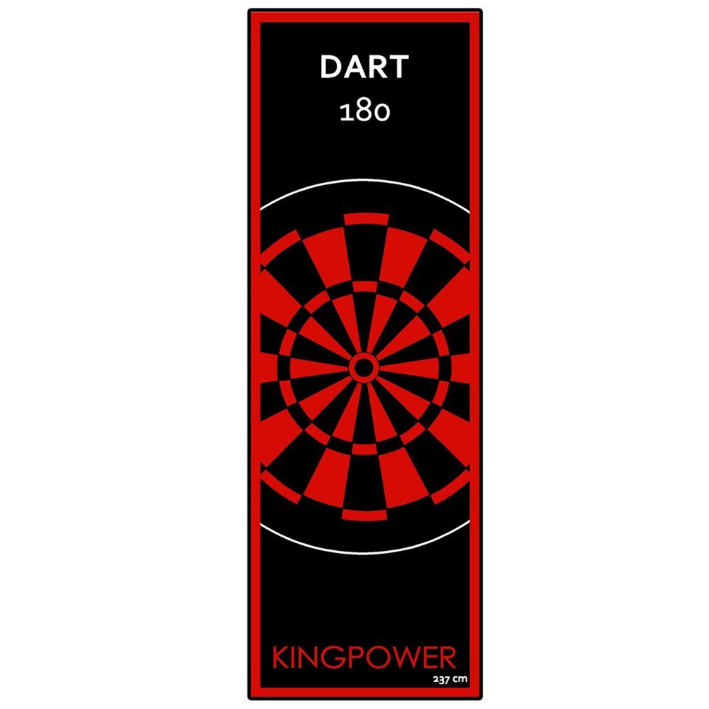 Dartmatte Matte Dartteppich Auswahl Turnier Design Dart Darts 10 Rot Dartmatte Kingpower Matte Kingpower 237x80cm