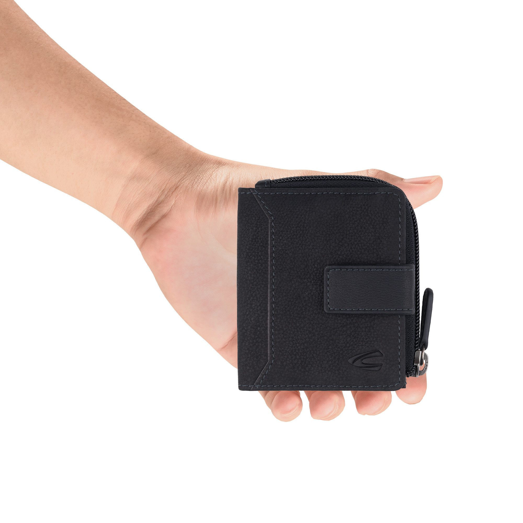 camel active Geldbörse Ocean, aus wasserweisendem Echtleder, vielen Verstauoptionen und RFID-Schutz