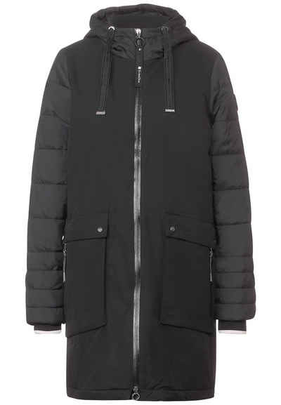 STREET ONE Allwetterjacke Softshell Mat Mix Parka with T
