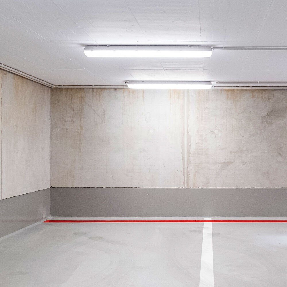 V-TAC LED Deckenleuchte, LED-Leuchtmittel fest verbaut, Tageslichtweiß, 2er Set Wannenleuchte Feuchtraumlampe LED Hallenlampe 6500 K L150 cm