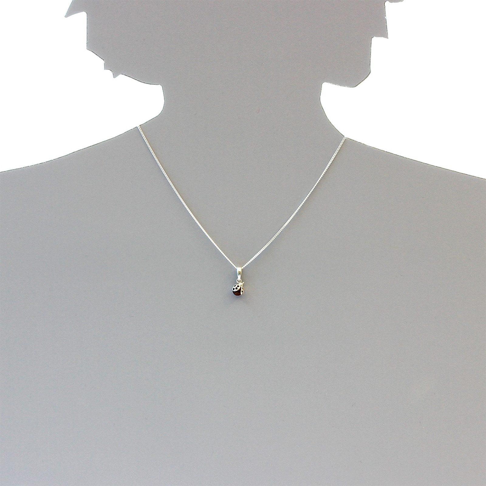 OSTSEE-SCHMUCK Kettenanhänger Ostsee-Schmuck Anhänger kleiner Marienkäfer (1-tlg)