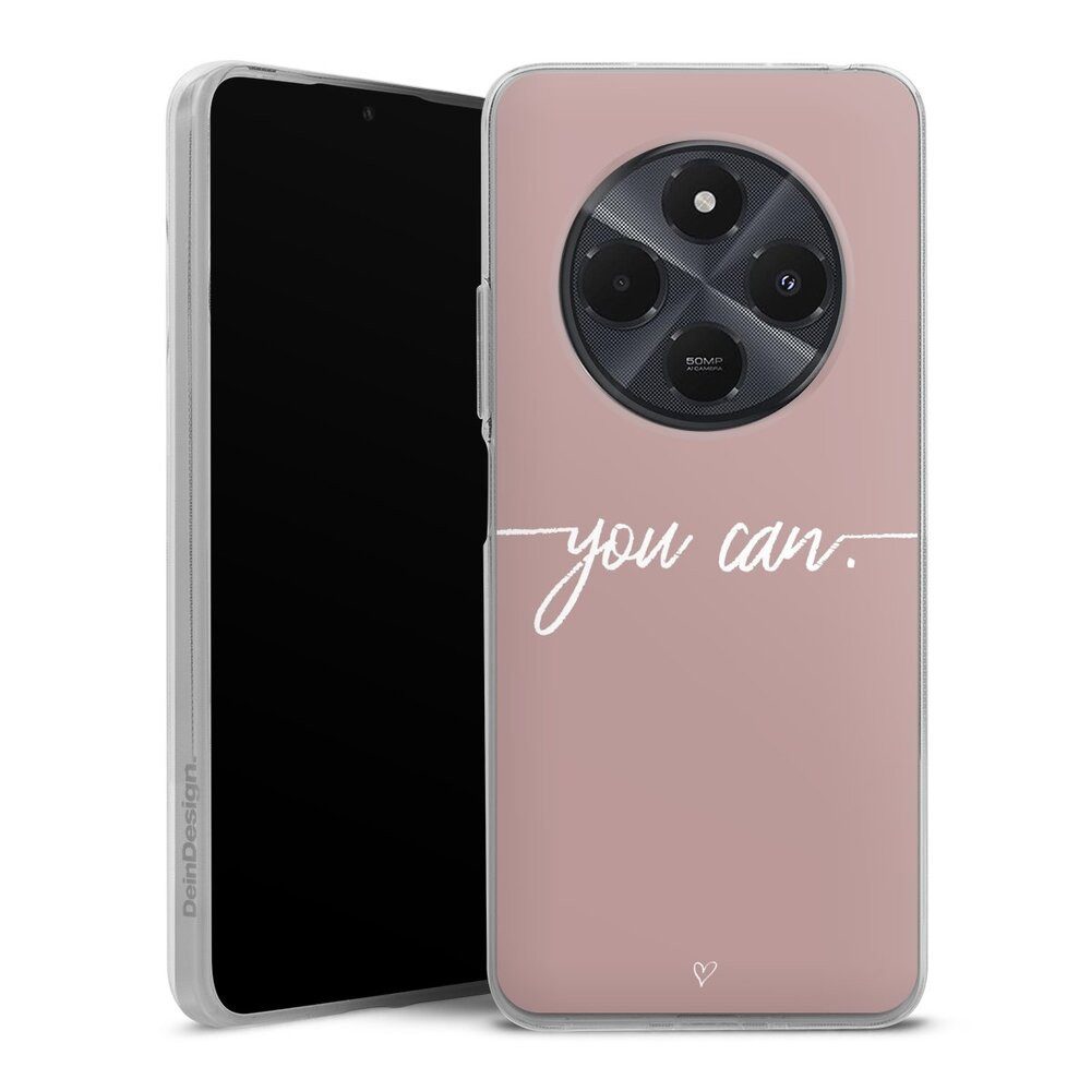 DeinDesign Handyhülle Spruch Sprüche Motivation You Can, Xiaomi Redmi 14C Silikon Hülle Bumper Case Handy Schutzhülle