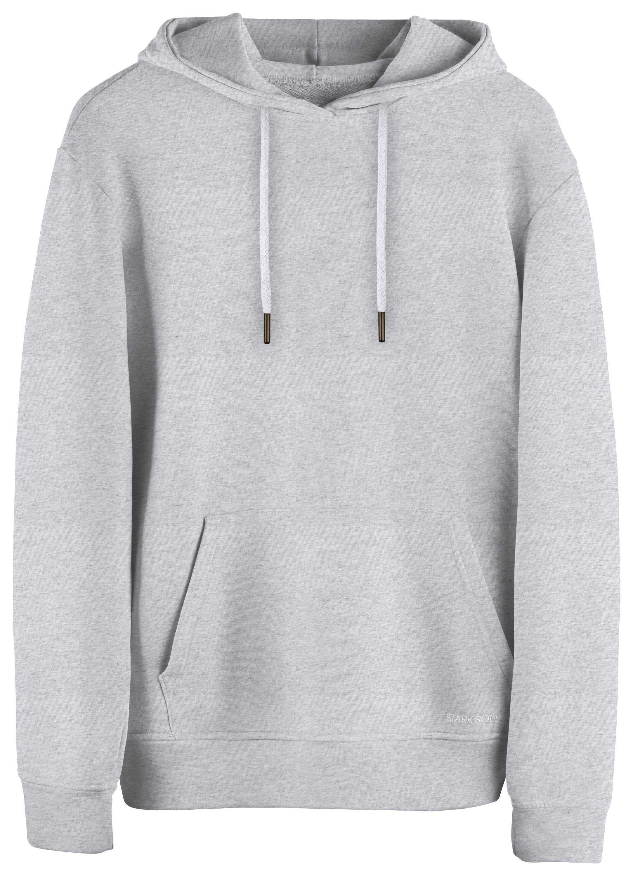Cotton Prime® Hoodie Kapuzensweatshirt mit weichem Innenfleece grau