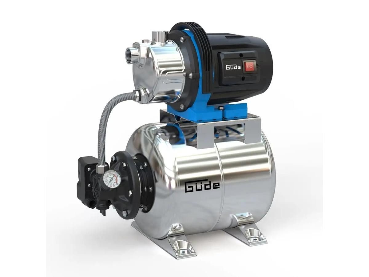 Güde Hauswasserwerk HWW 1000 ES, 3.800 l/h max. Fördermenge, 4,5 bar Druckkessel