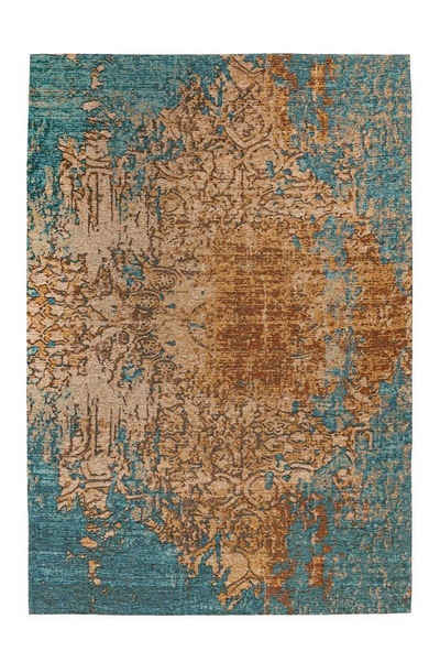 Teppich Kurzflorteppich Viraka 700 Türkis 120 x 180 cm, Qiyano, rechteckig, Höhe: 0.5 mm