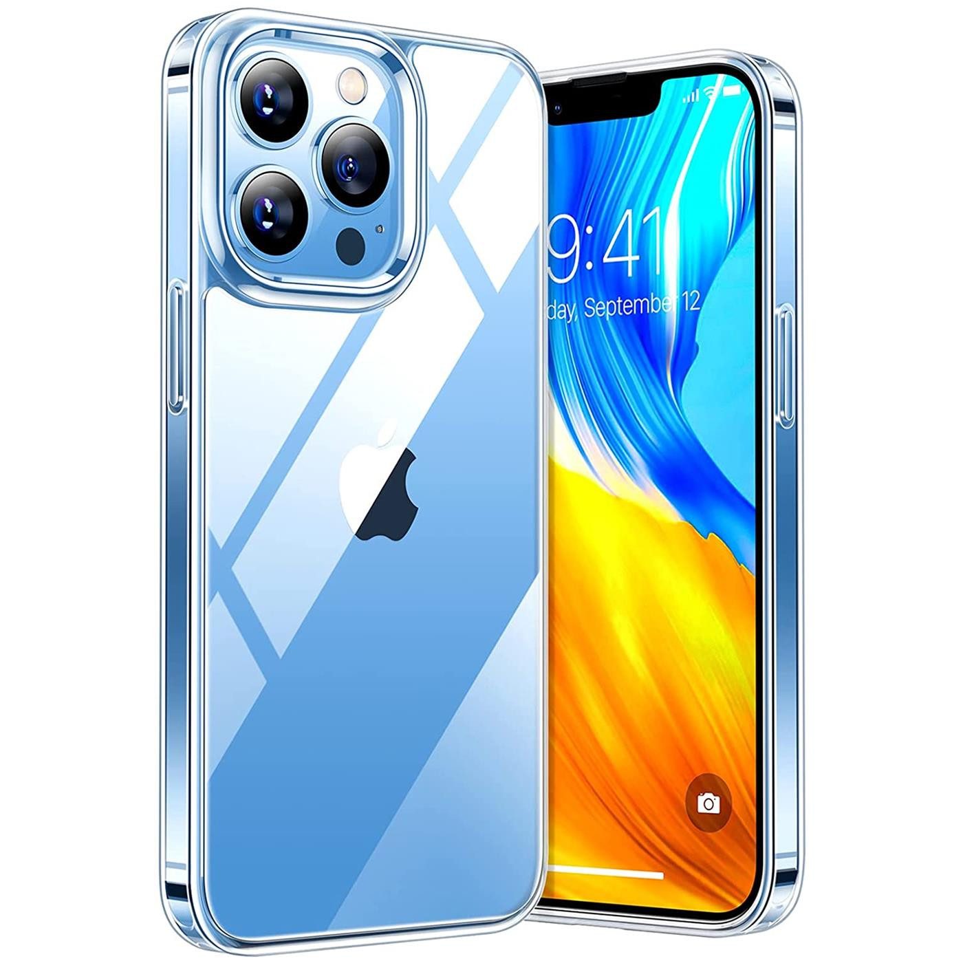 CoolGadget Handyhülle Transparent Ultra Slim Case für Apple iPhone 13 Pro Max 6,7 Zoll, Silikon Hülle Dünne Schutzhülle für iPhone 13 Pro Max Hülle