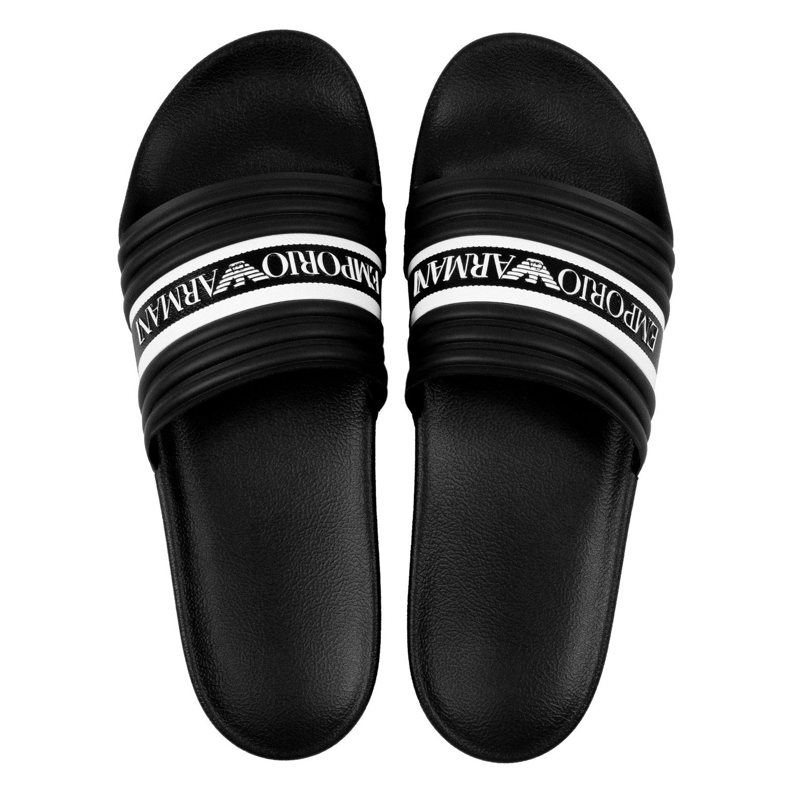 Emporio Armani Badeschuh Badepantolette mit Logoband günstig online kaufen