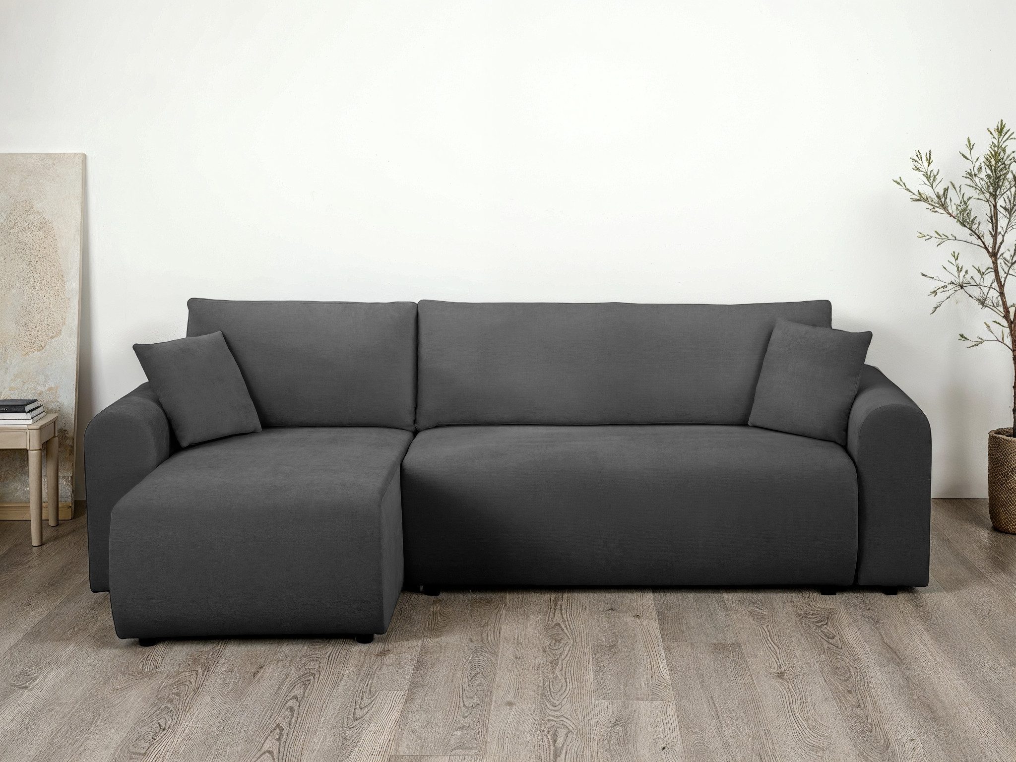 OTTO home Ecksofa JONAA L-Form, 241cm - OTTO. Verlässliche Qualität., Schlaffunktion(133/200), Bettkasten, Cord, Struktur, Unser Tiefpreis