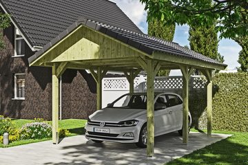 Skanholz Einzelcarport Wallgau, BxT: 380x500 cm, 215 cm Einfahrtshöhe, 380x500cm, mit Dachlattung