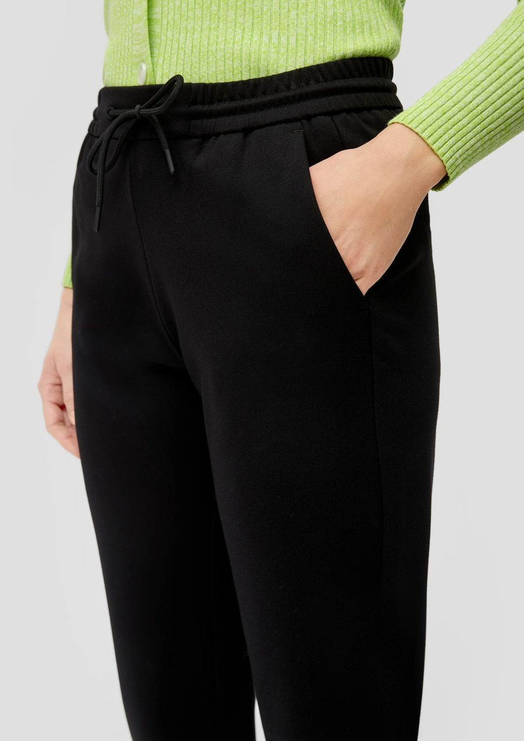 s.Oliver Jogginghose Jogg-Pant (1-tlg) Interlock-Jersey, Gummibund mit Kordel, Taschen