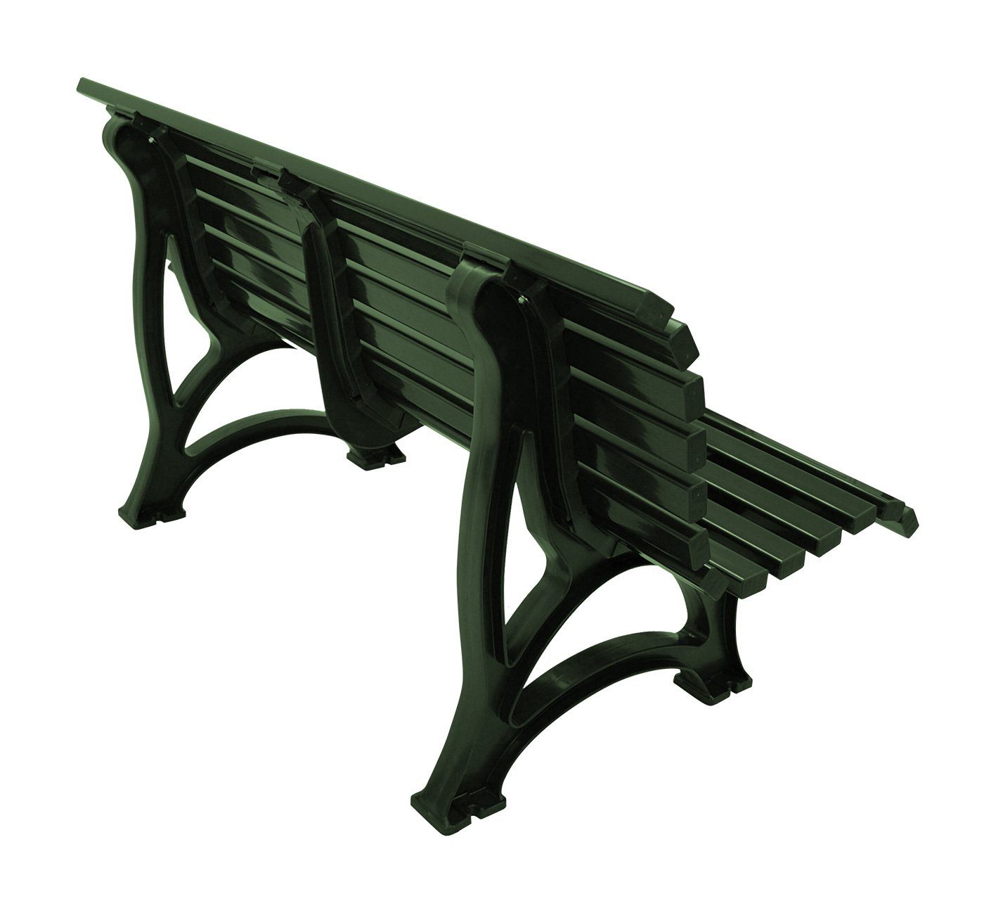 Blome Gartenbank HELGOLAND (1-St), 3-sitzer 150cm, wetterfester Kunststoff, dunkelgrün