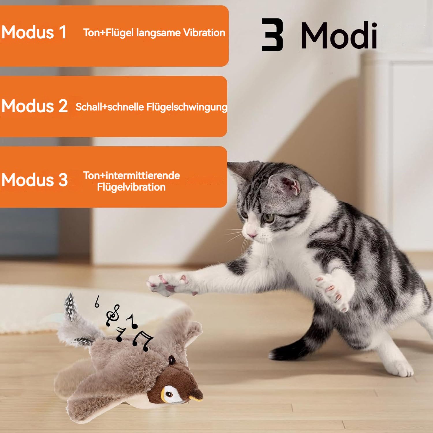 BlingBin Tier-Intelligenzspielzeug Katzenspielzeug Vogel Fliegt, Elektrisch günstig online kaufen