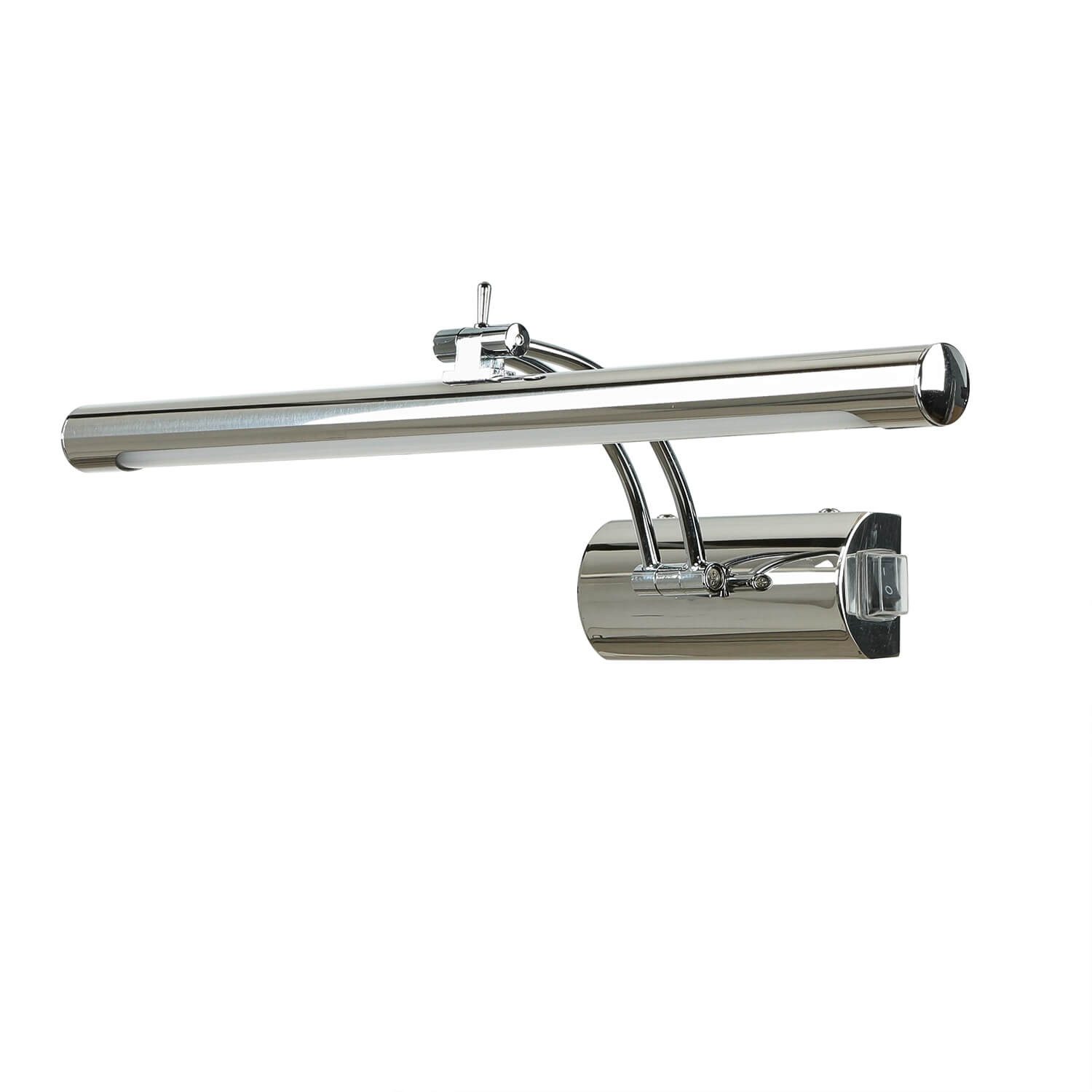 Licht-Erlebnisse Wandleuchte JULIA, LED, Neutralweiß, LED mit Schalter IP44 Chrom 4000 K 570 lm Metall Wohnzimmer