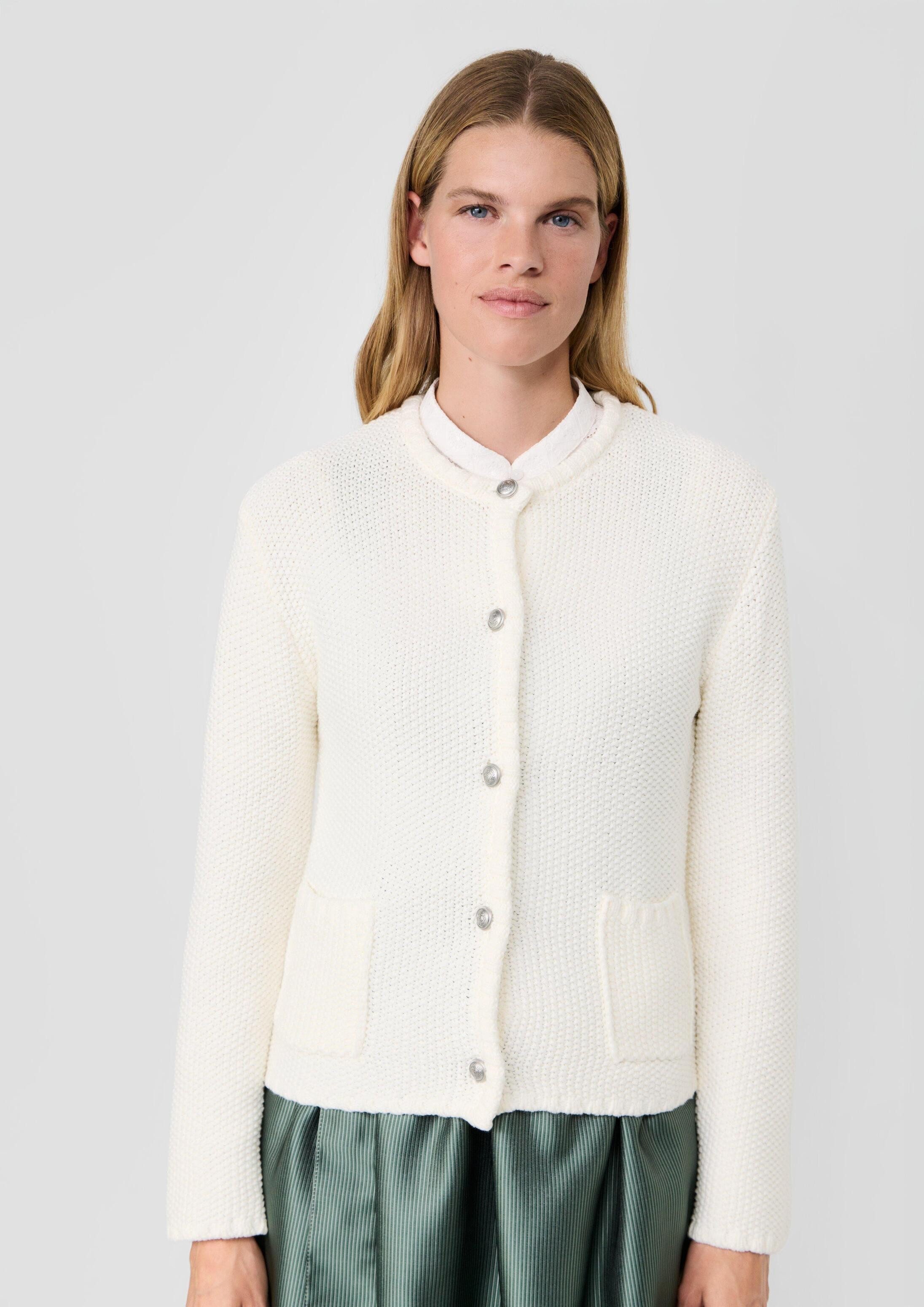 s.Oliver Cardigan Strickjacke Trachtenstrickjacke