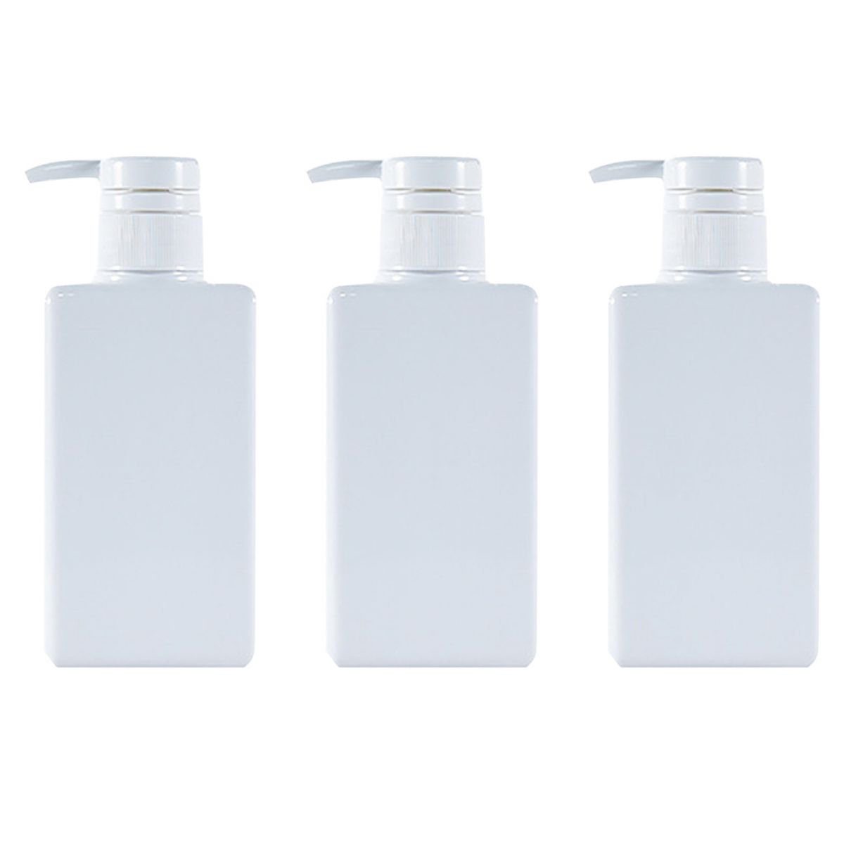 Jormftte Seifenspender Seifenspender-Flasche mit Pumpe,für Dusch-Shampoo,Spülung,Kunststoff Weiß