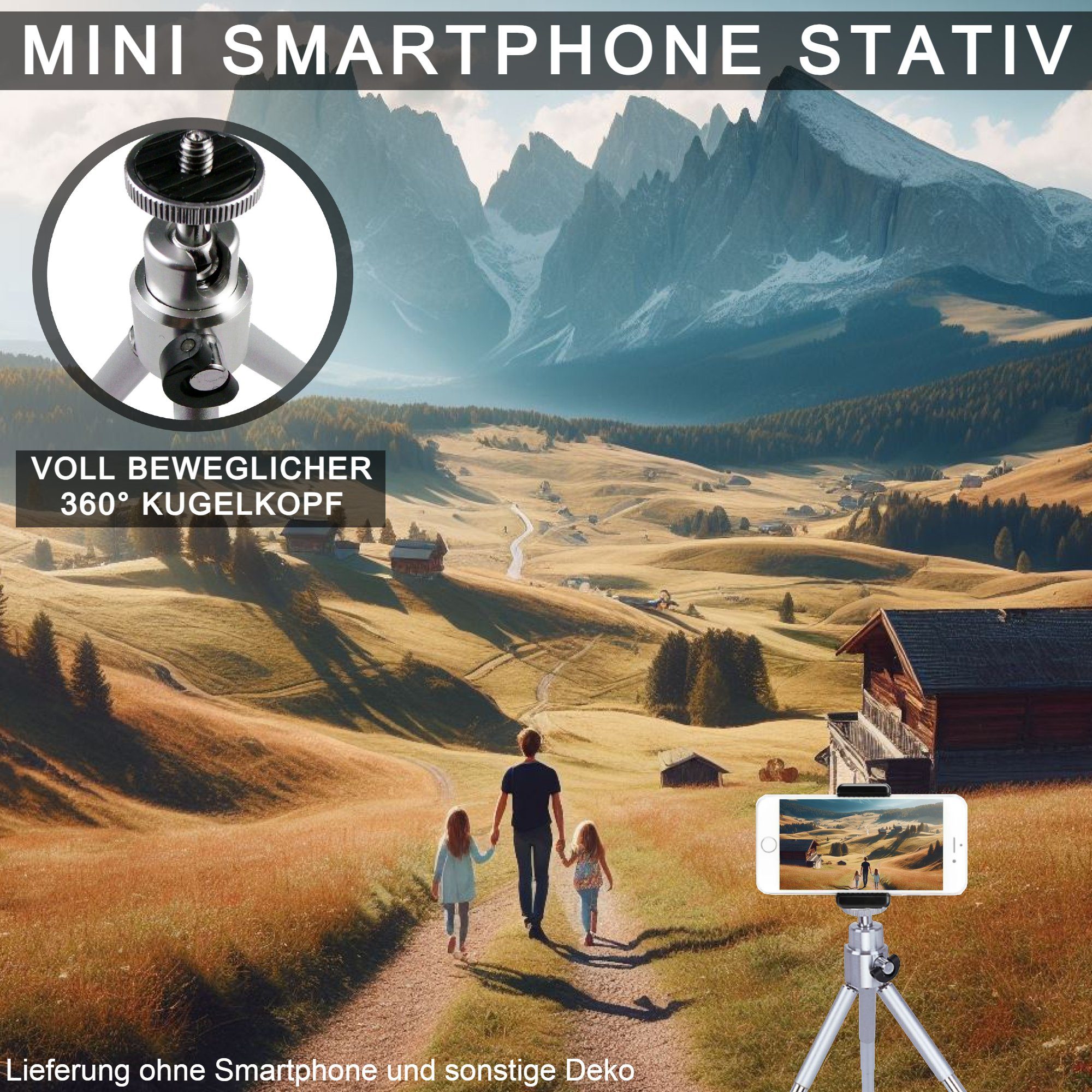 TronicXL Tisch Stativ Smartphone Ministativ Sony Ständer zb E4 für Xperia Miro Sola Handy