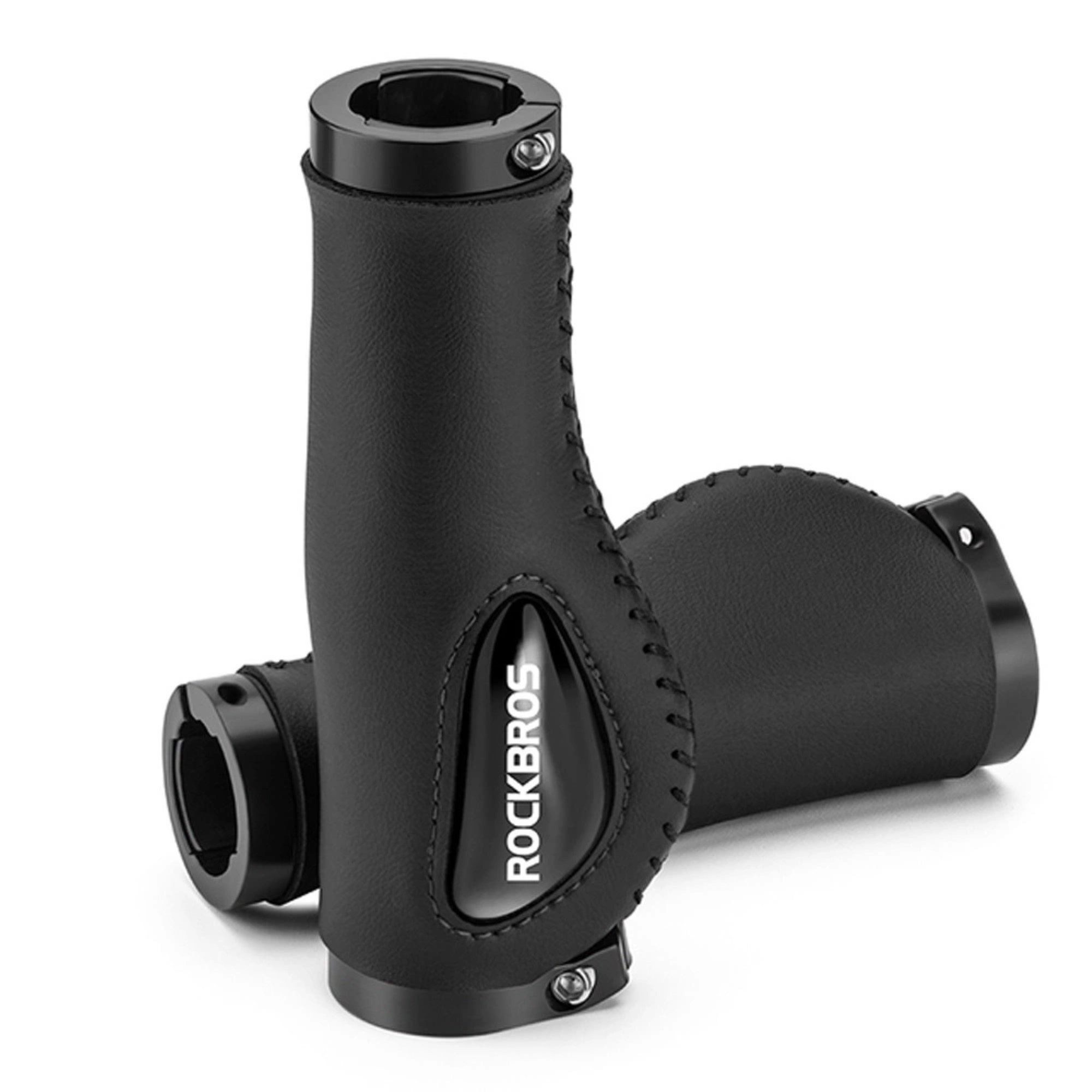 ROCKBROS Fahrradlenkergriff Leder-13 cm ergonomisches Design kompatibel mit den meisten Fahrrädern