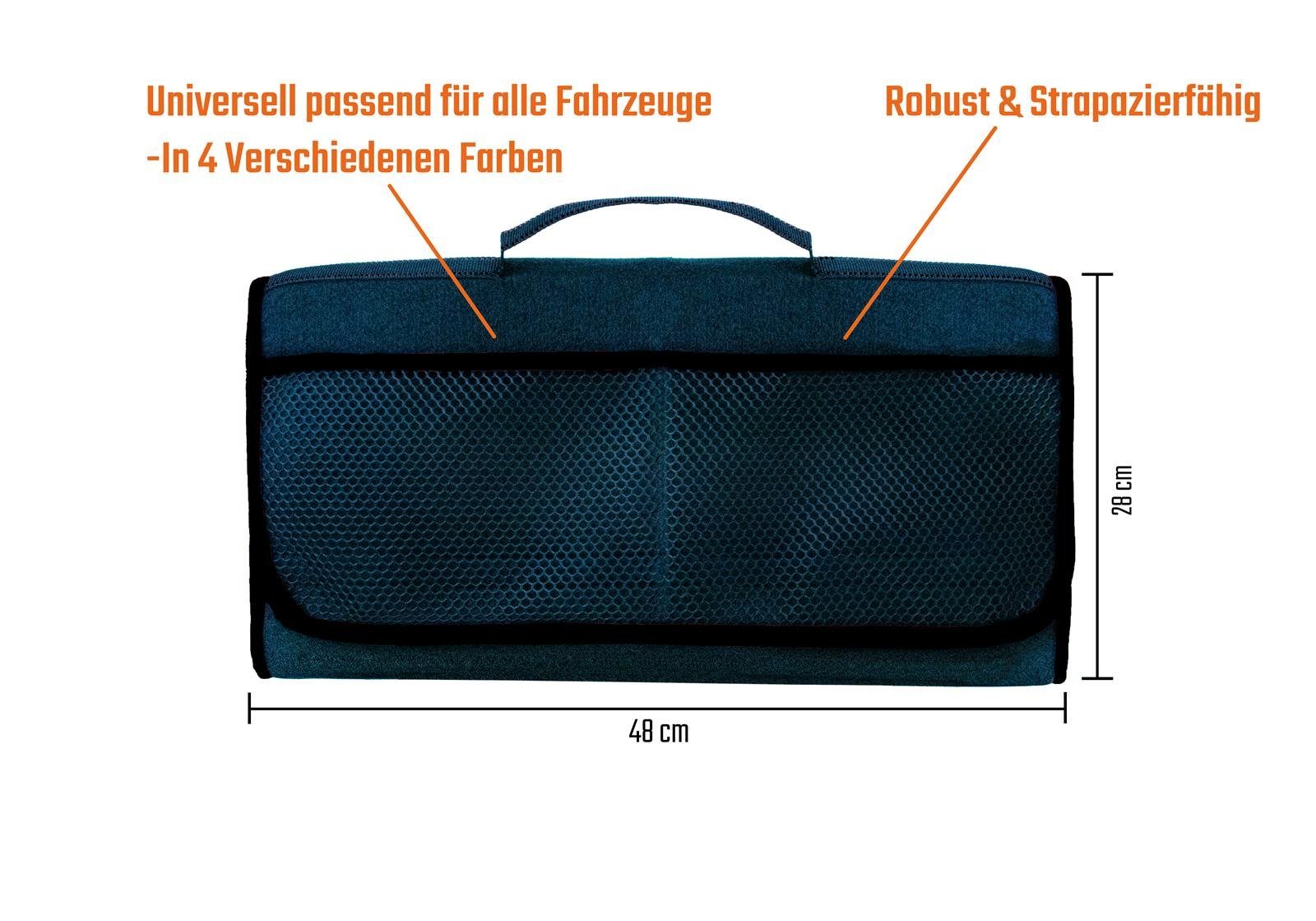 L & P Car Design Organizer Kofferraumtasche Auto schwarz – Bild 4 von 5