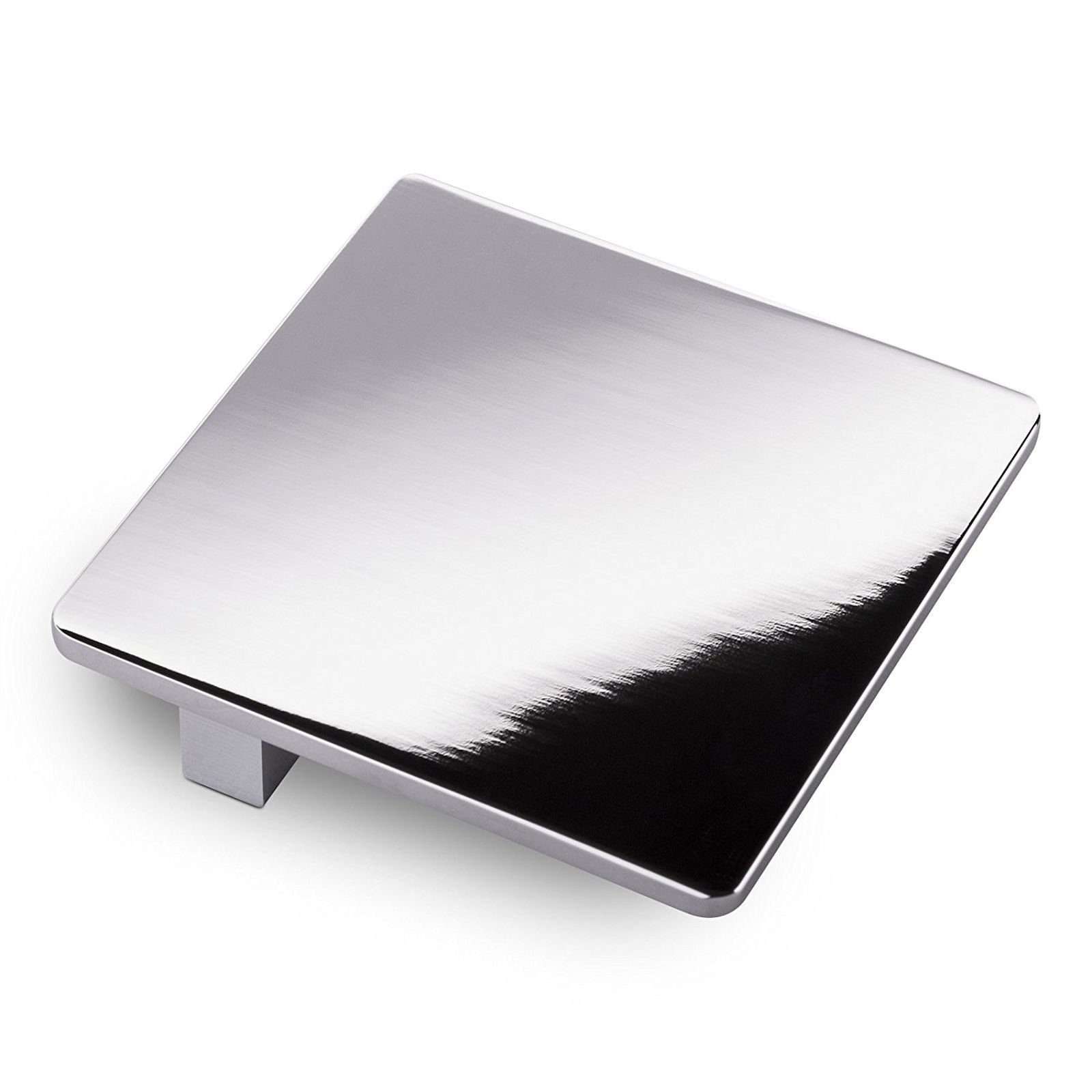 SO-TECH® Möbelgriff STORM Bohrlochabstand (BA) 32 mm Chrom poliert (1-St), 55 x 55 x 20 mm Schrankgriff Schubladengriff, Aluminium