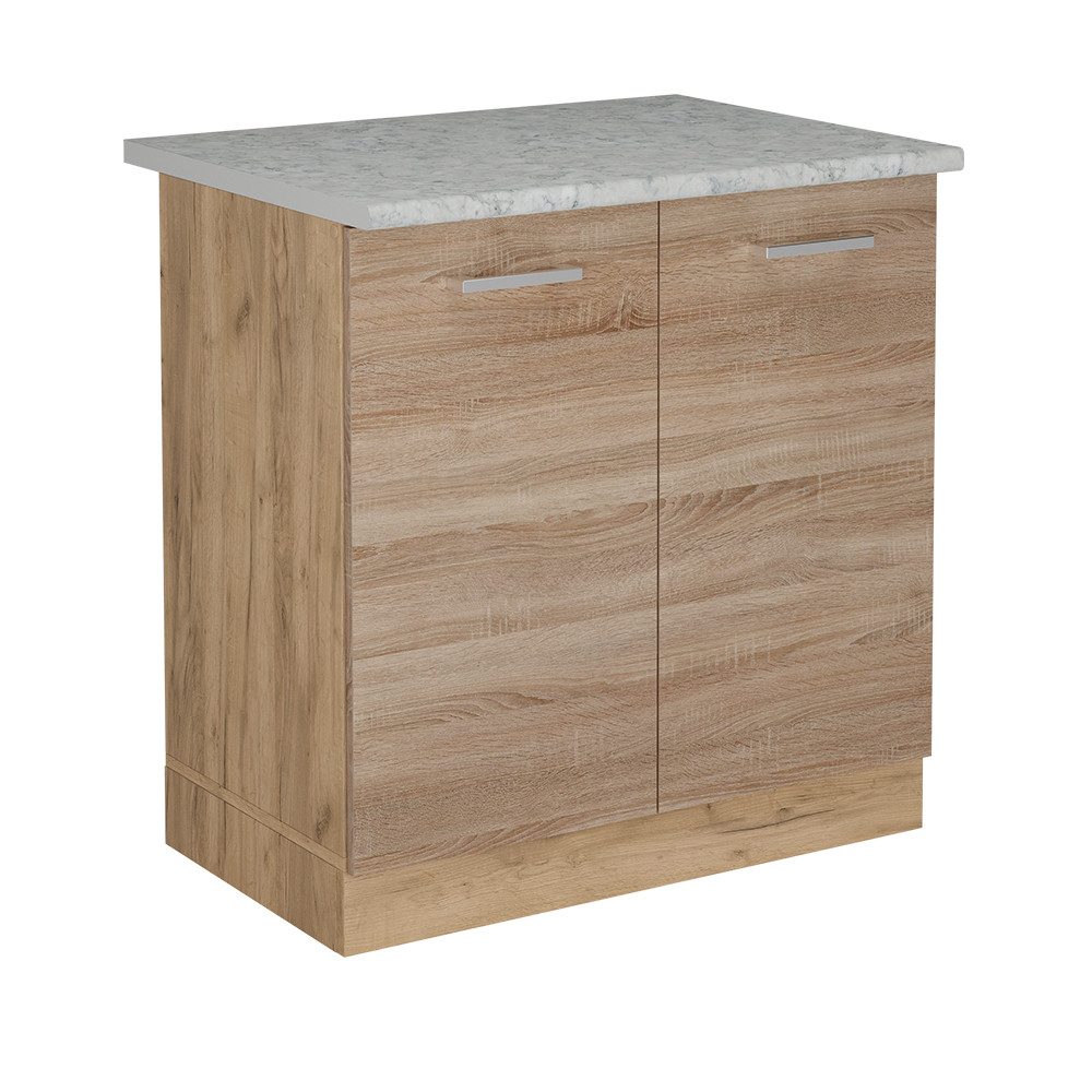 Vicco Spülenunterschrank R-Line, Sonoma/Goldkraft Eiche, 80 günstig online kaufen