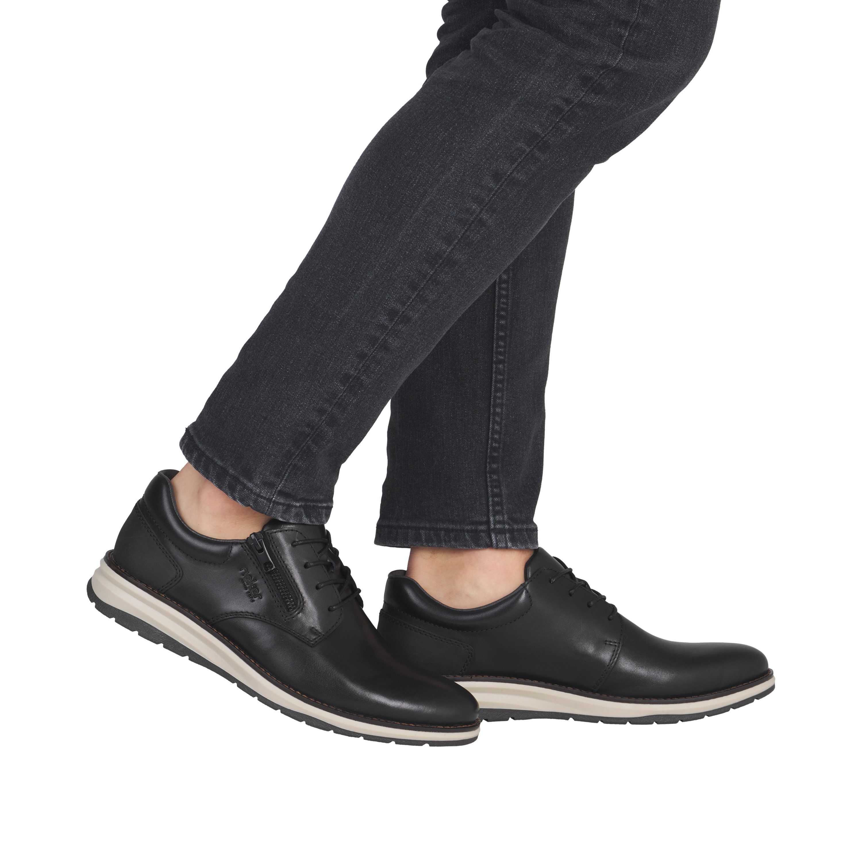 Rieker Schnürschuh Festtagsschuh, Halbschuh, Business-Schnürer mit weicher Innensohle