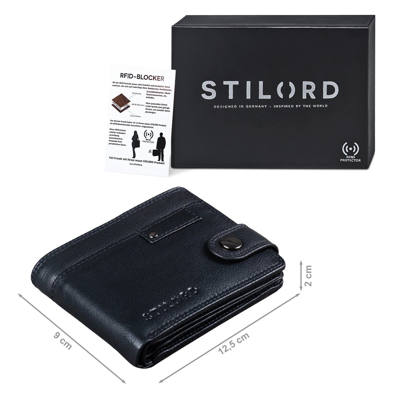 STILORD Geldbörse "Finley" Leder Geldbörse Herren günstig online kaufen