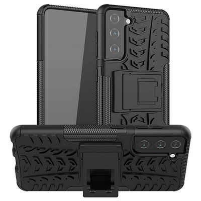 CoolGadget Handyhülle Outdoor Case Hybrid Cover für Samsung Galaxy S21 6,2 Zoll, Schutzhülle extrem robust Handy Case für Samsung S21 Hülle