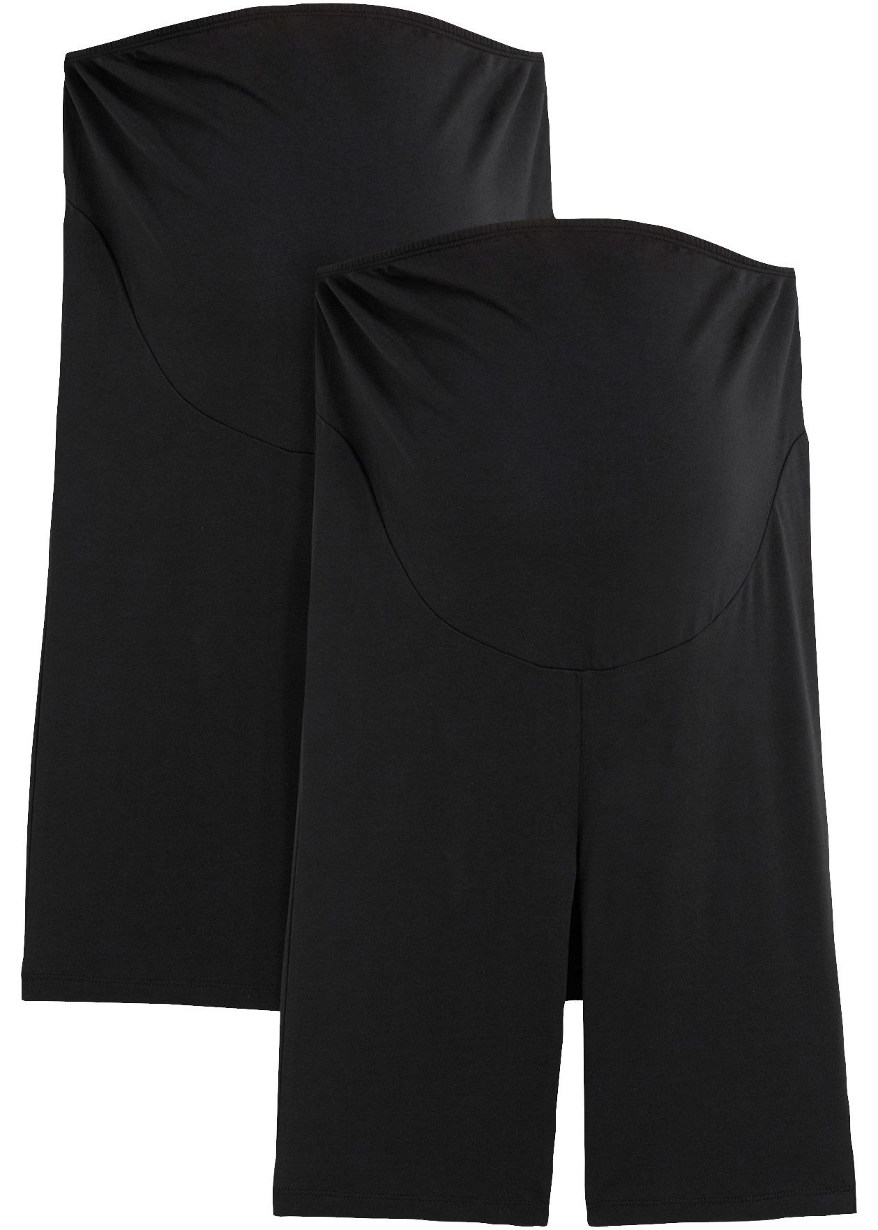 bonprix Radlerhose (Packung, 2-tlg., 2er) aus elastischem Material, mit Jerseybund, kurze Leggings