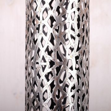 DESIGN DELIGHTS Kerzenständer RIESEN KERZENSTÄNDER "ETERNAL II", Metall 100cm, antik-silber, Säule