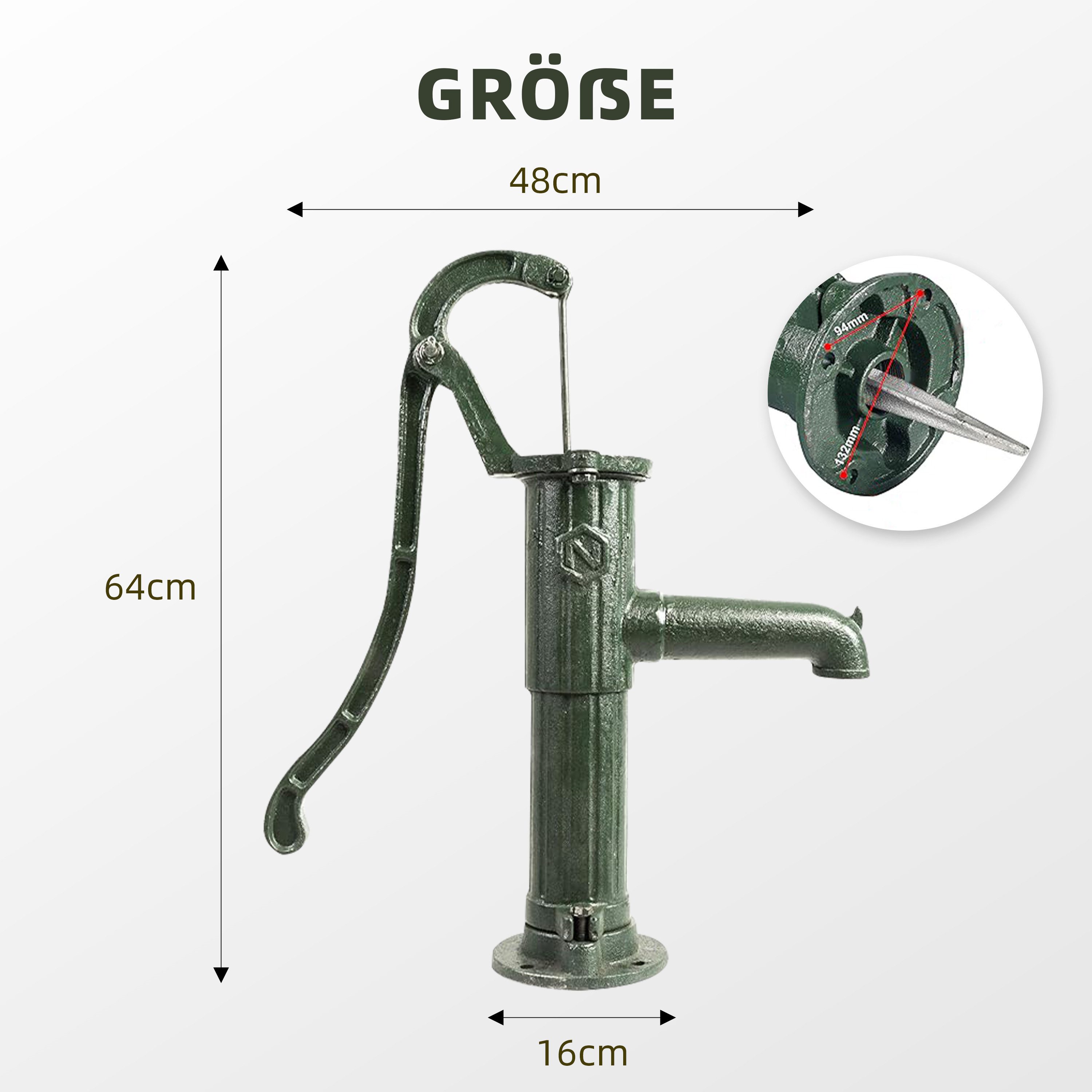 Ribelli Springbrunnenpumpe Handschwengelpumpe Rundflansch Gr. 75 günstig online kaufen