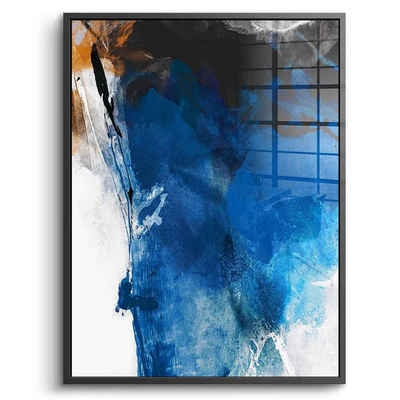 DOTCOMCANVAS® Acrylglasbild Aether - Acrylglas, Acrylglasbild Aether blau moderne abstrakte Kunst Druck Wandbild