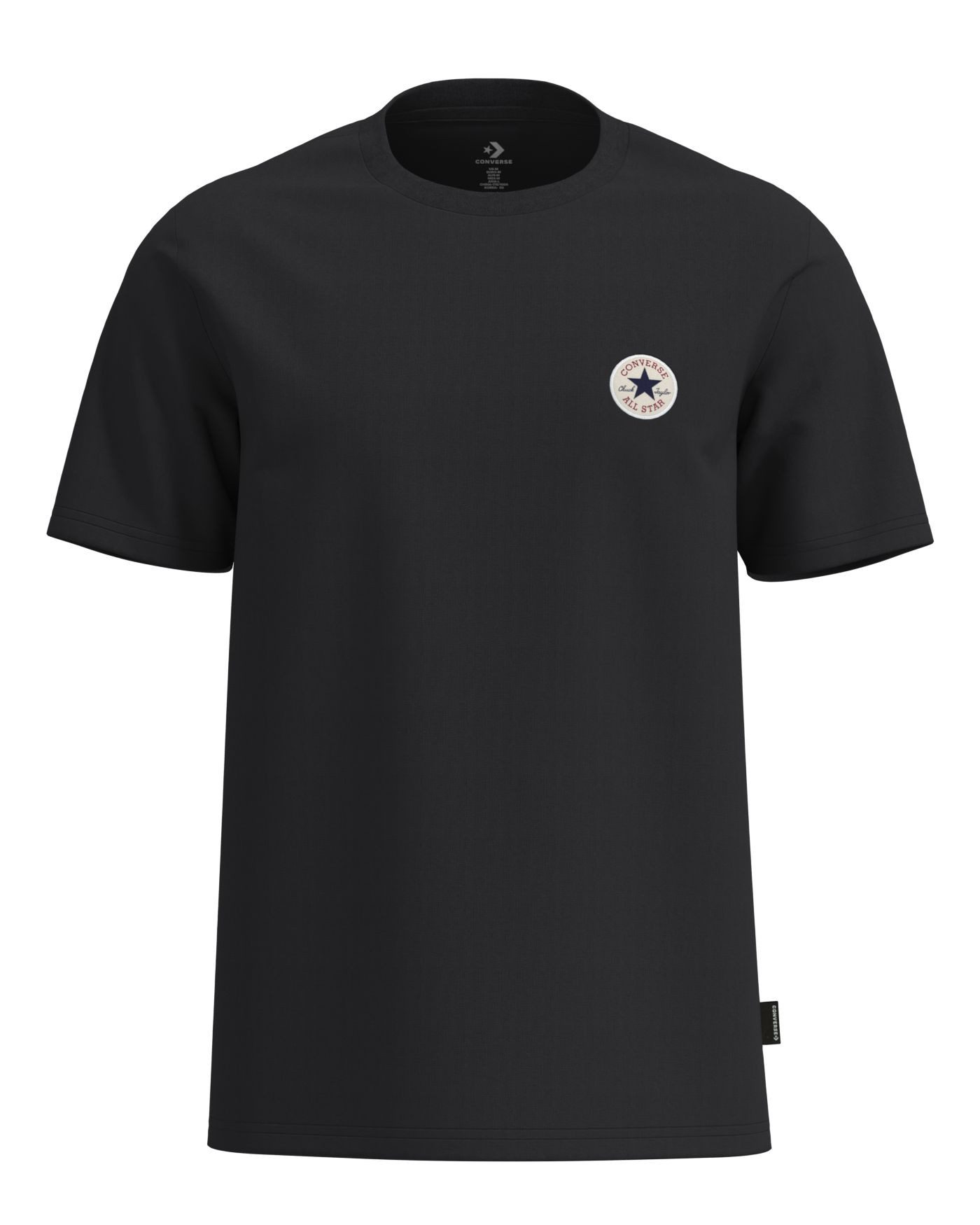 Converse T-Shirt CHUCK PATCH TEE mit Rundhalsausschnitt, normale Länge, aus Baumwolle