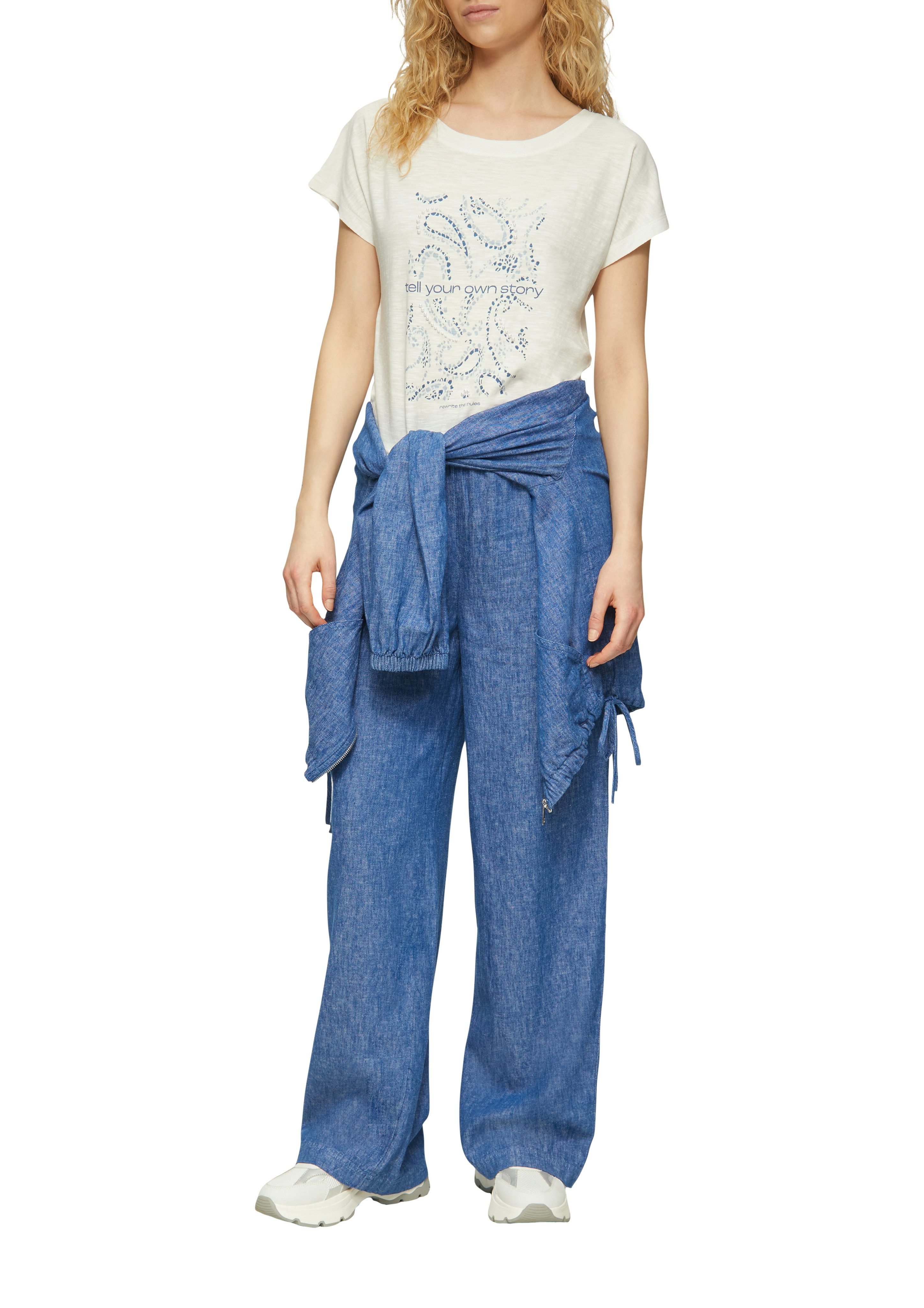 s.Oliver T-Shirt mit Artwork Print günstig online kaufen