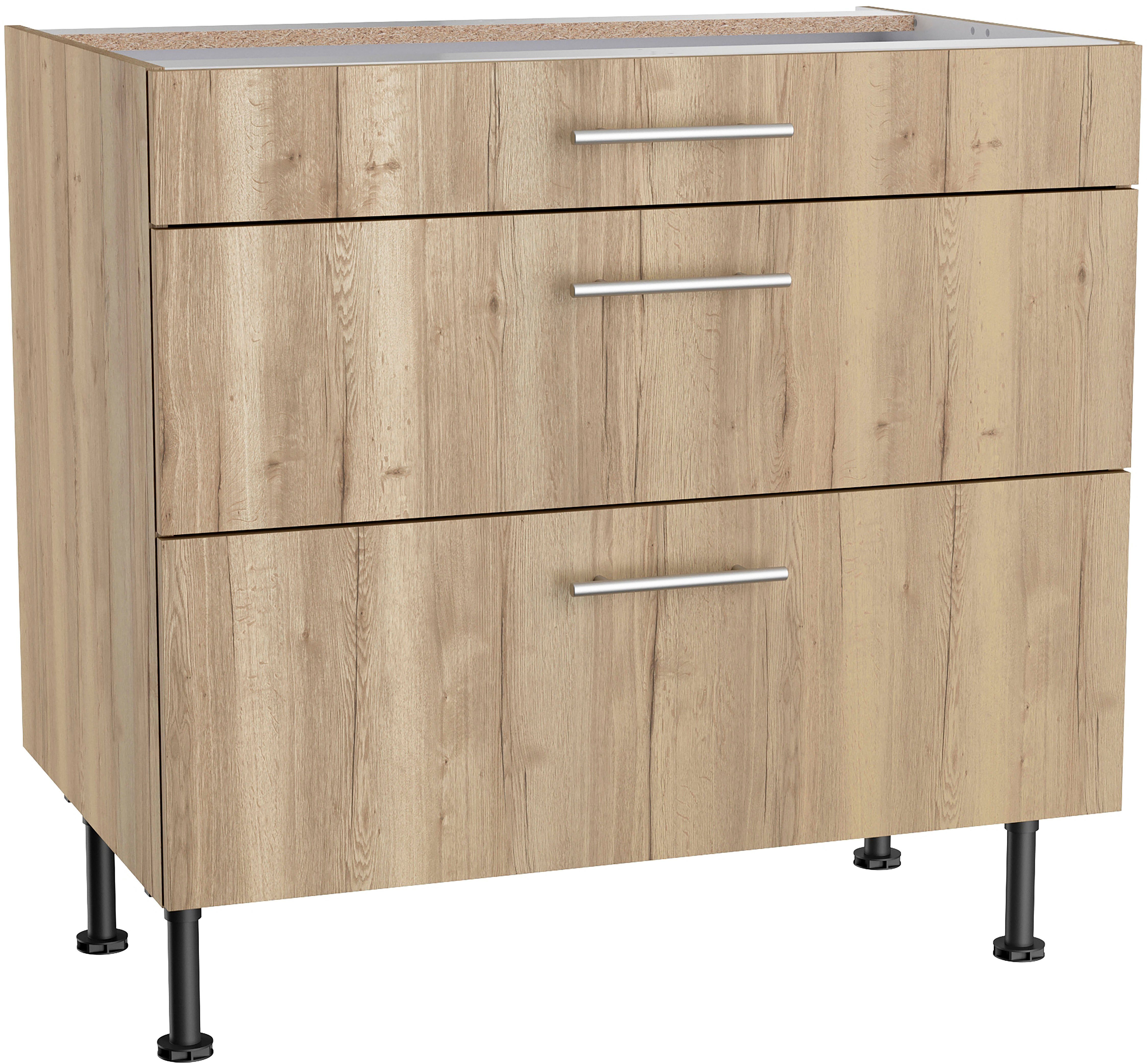 OPTIFIT Unterschrank 90 wildeiche cm Klara Breite