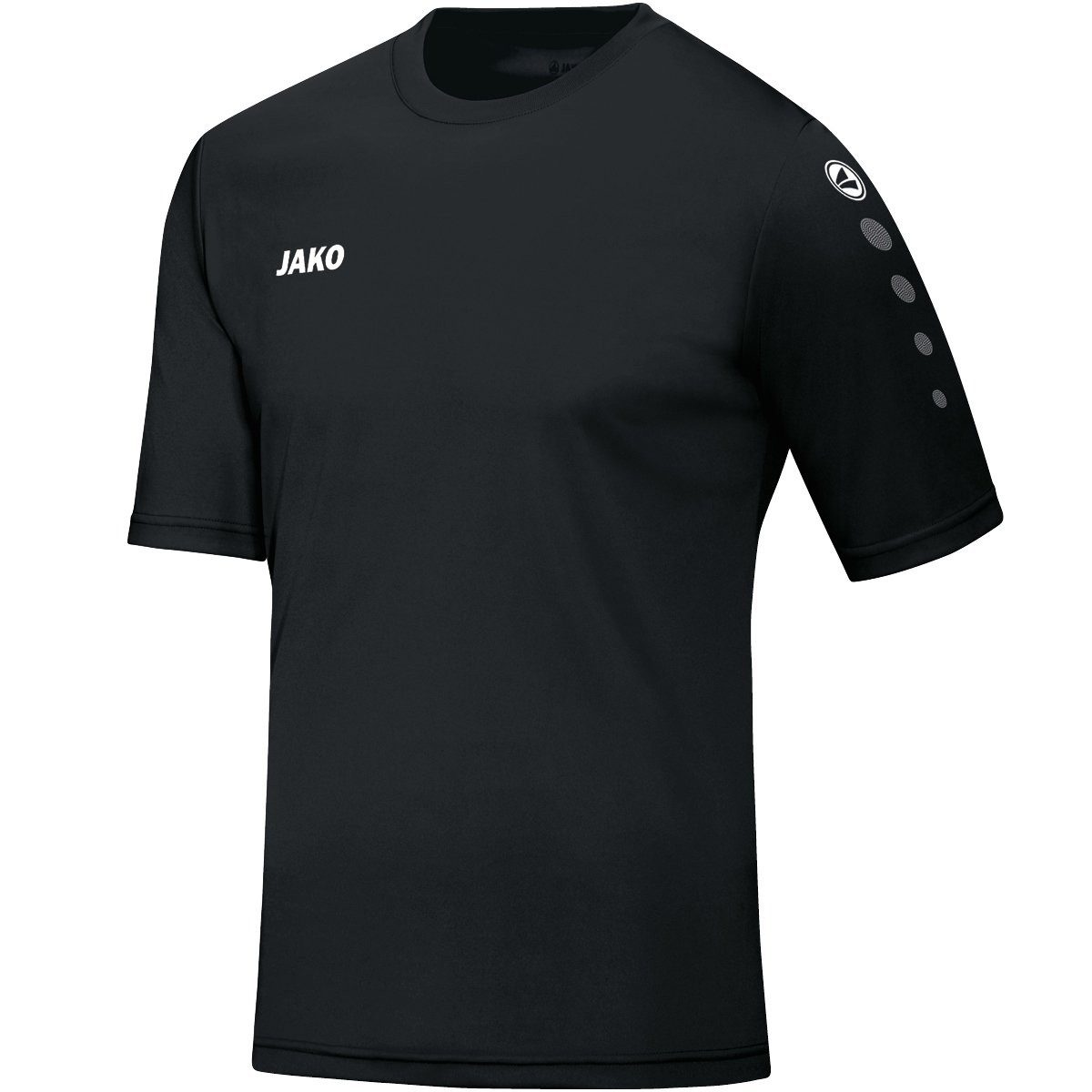 Jako T-Shirt Trikot Team Kurzarm (100% Polyester) schwarz Jungen