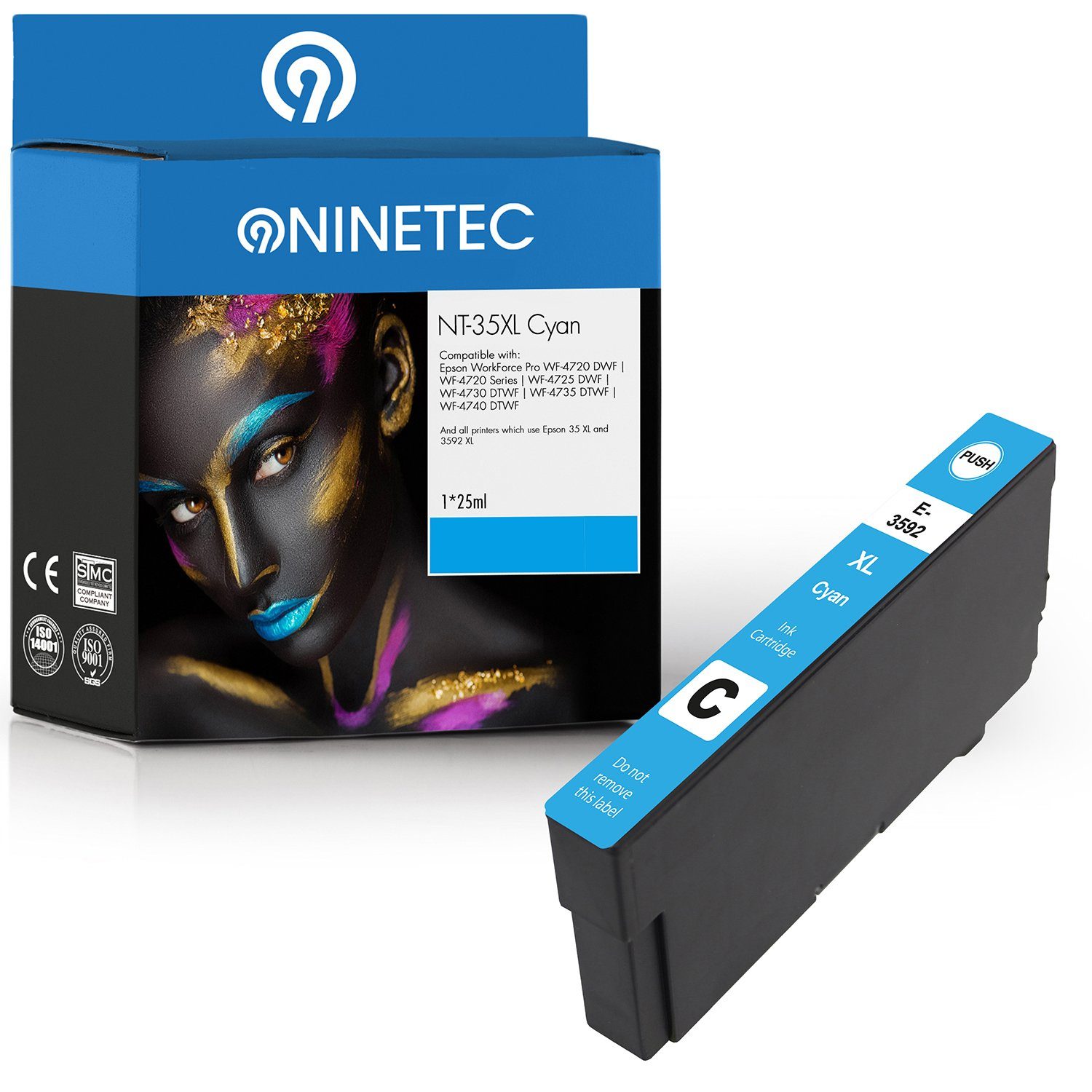 NINETEC ersetzt Epson T3592 35XL Cyan Tintenpatrone