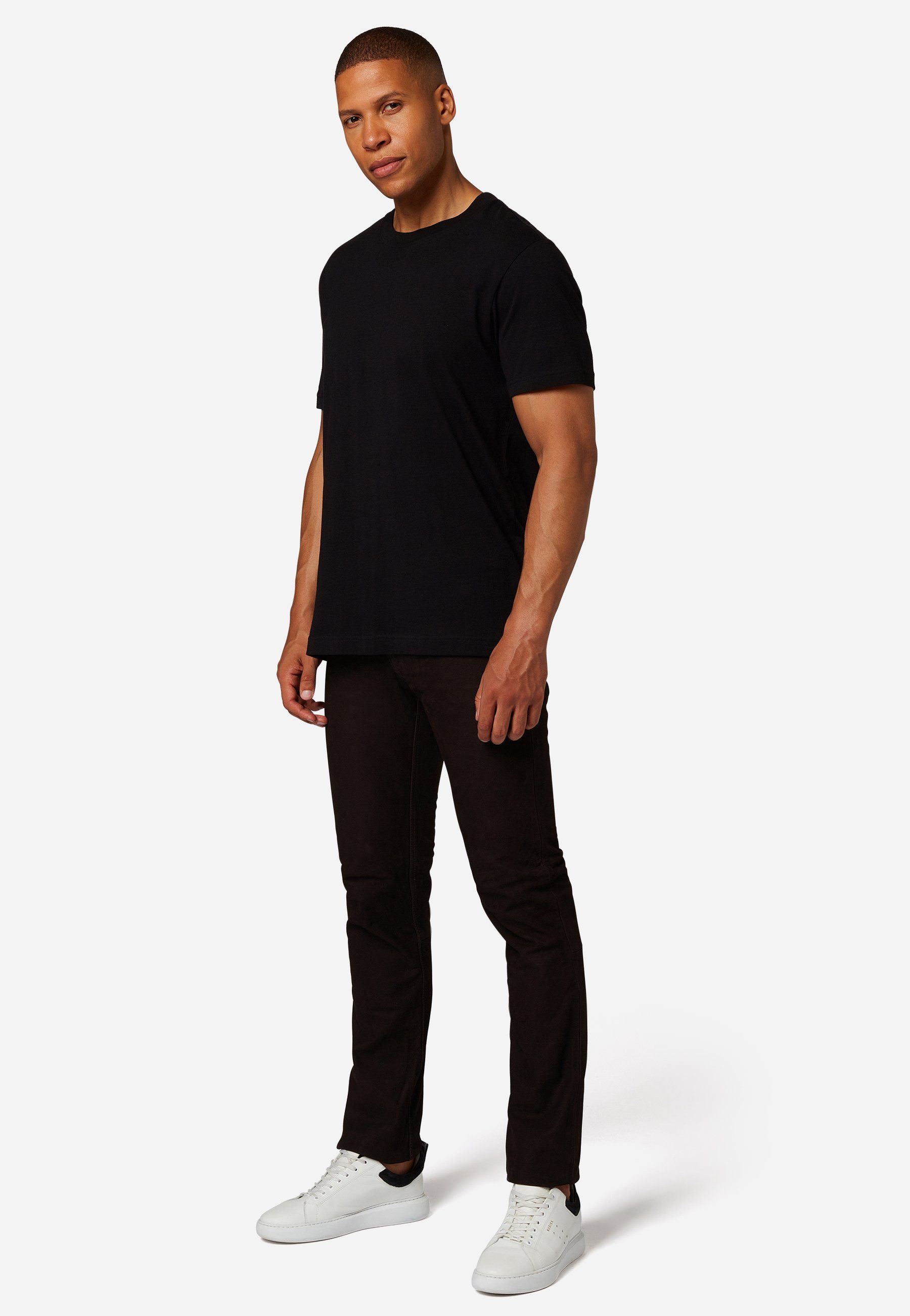 RICANO Lederhose RT-101 Lederjeans aus Büffel Nubuk Leder im klassischen 5-Pocket-Stil