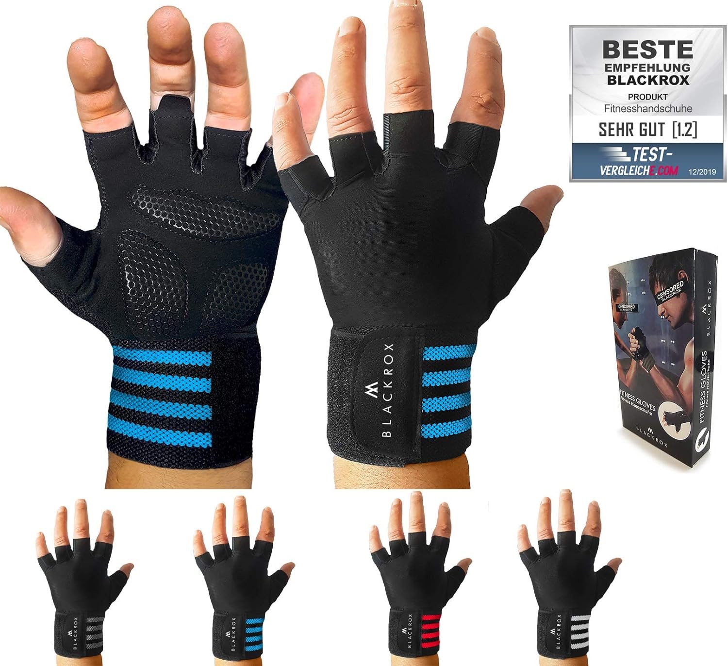 BLACKROX Trainingshandschuhe [Vergleichssieger 2024] Fitnesshandschuhe, Gr. günstig online kaufen