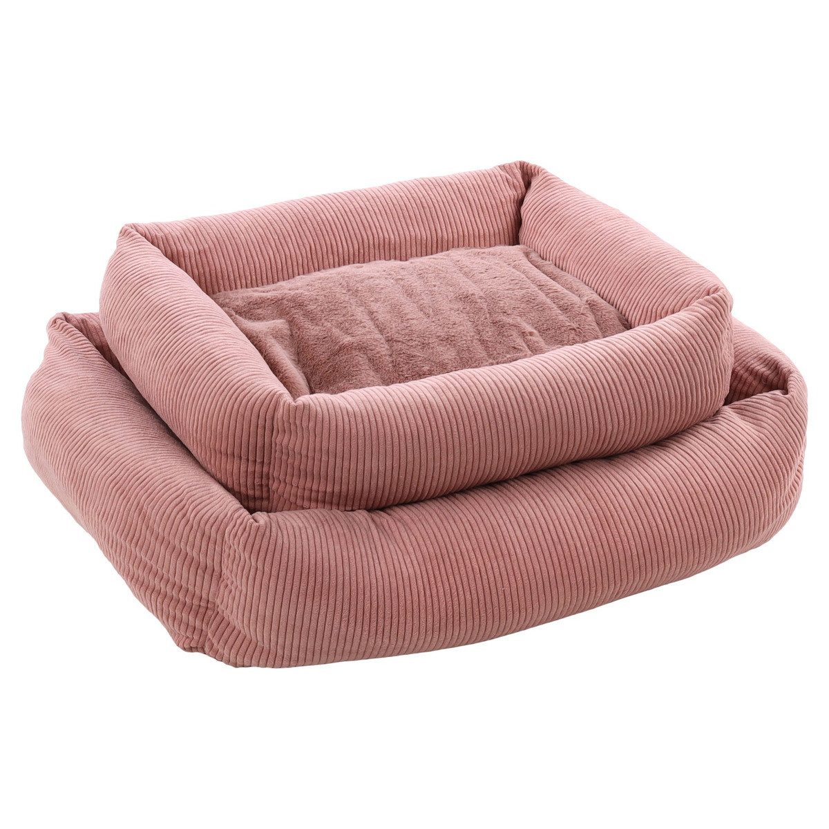 Flamingo Tierbett Hundebett Colette rechteckig altrosa