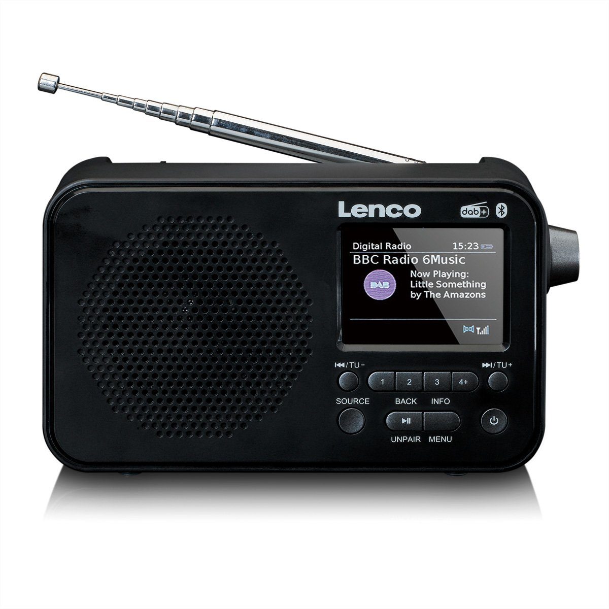 - (DAB) (DAB), Digitalradio Teleskopantenne PDR-036BK Lenco (Digitalradio DAB+/FM-Radio