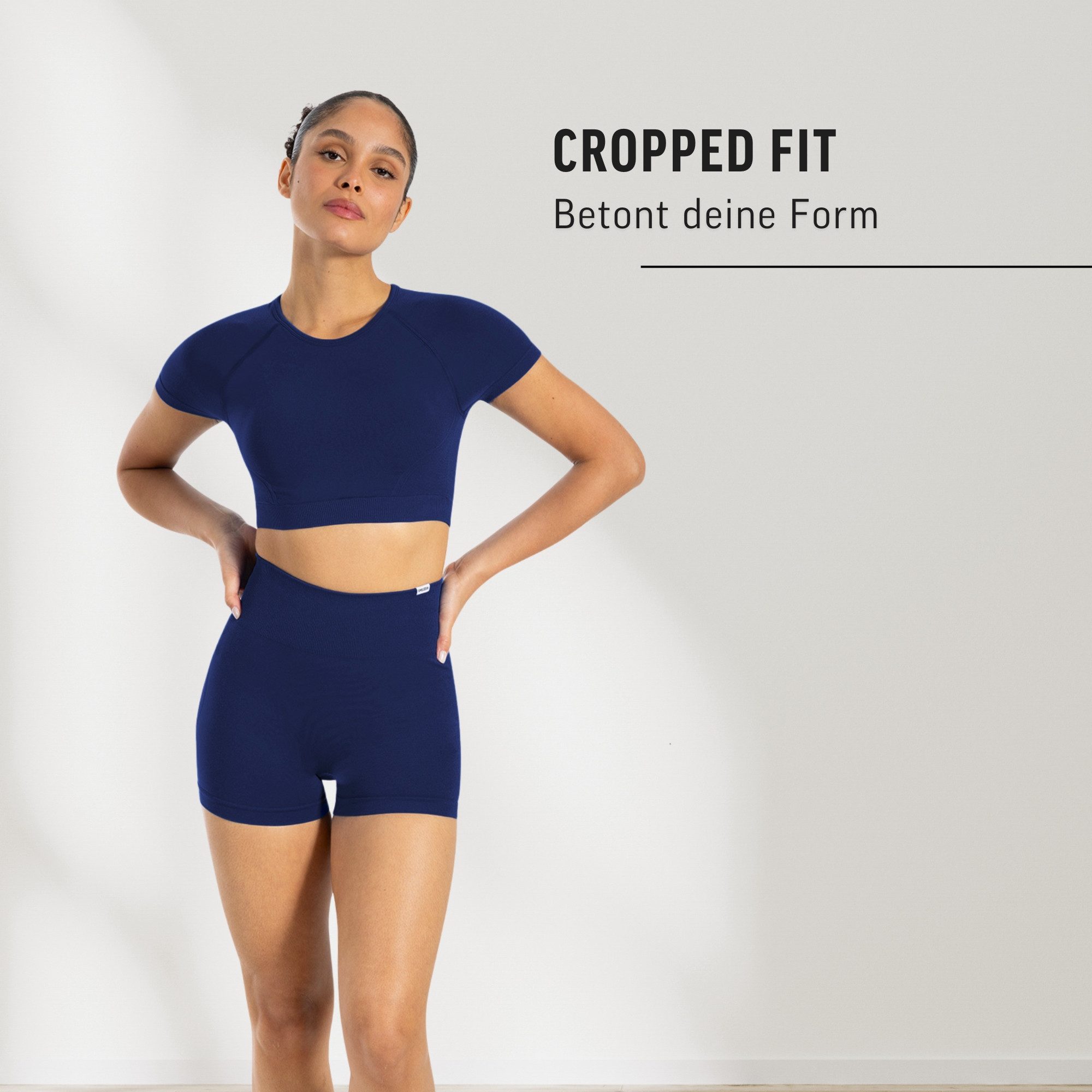 Smilodox Trainingsshirt Soheli, Seamless Fitness Crop Top mit kurzem Ärmel, Gym & Yogashirt Seamless, Bewegungsfreiheit, Trainingsshirt, bauchfrei