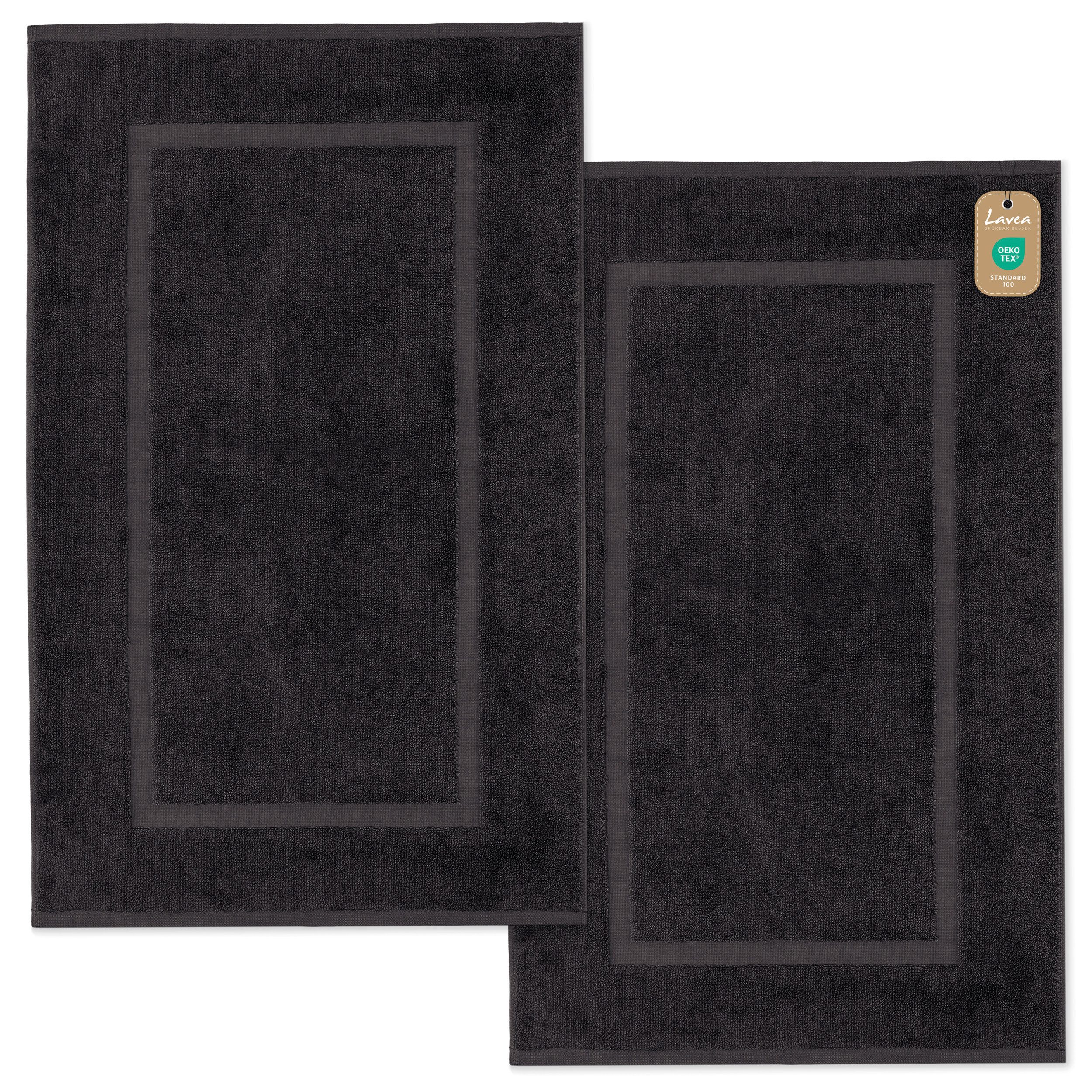 Lavea Handtuch Set Frottierserie Elena, Badematte - 100% Baumwolle (Set, 2- günstig online kaufen