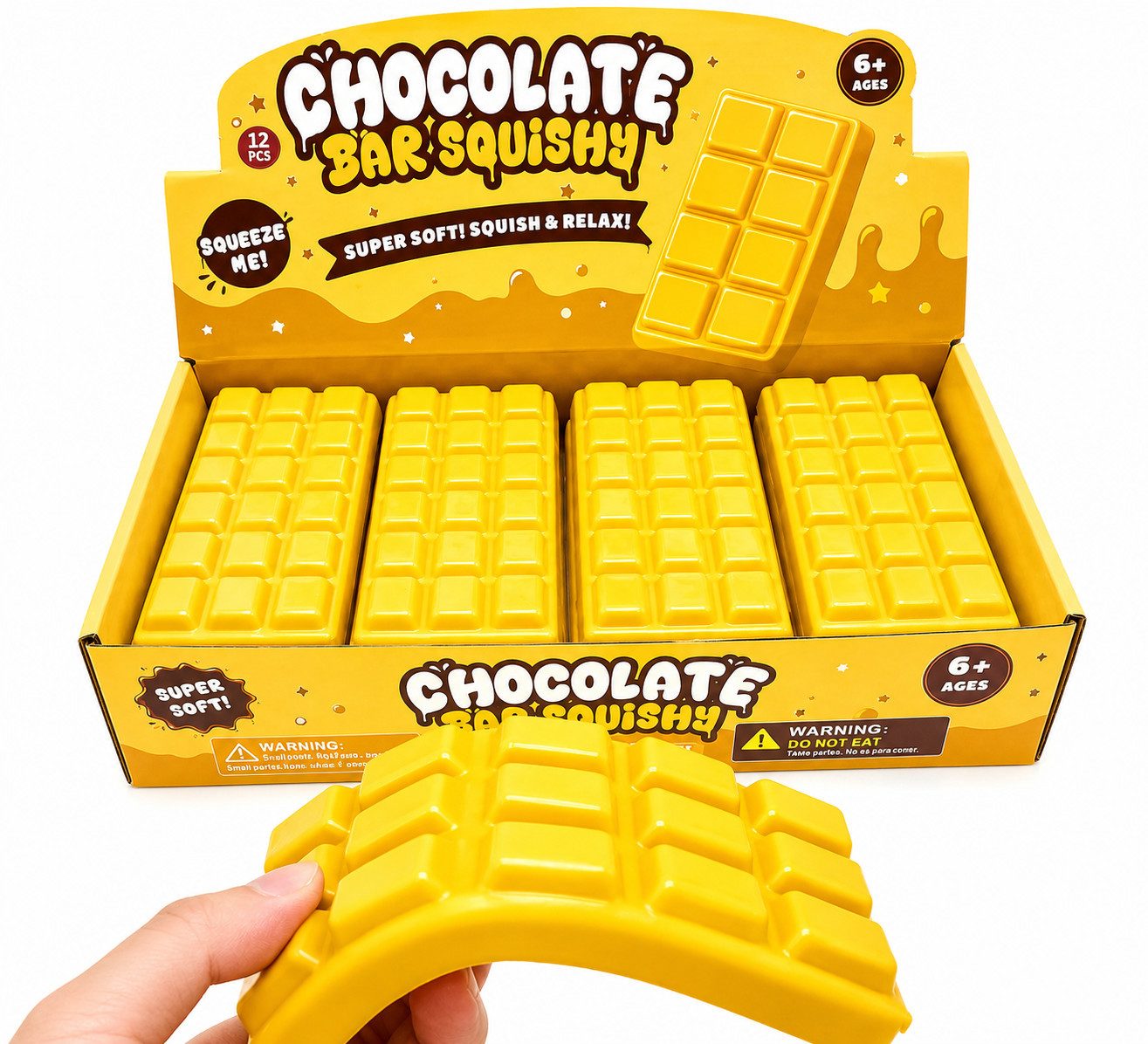 Candy & Bar Greifling Squishy Schokoladentafel – Anti-Stress Fidget Toy zum Quetschen