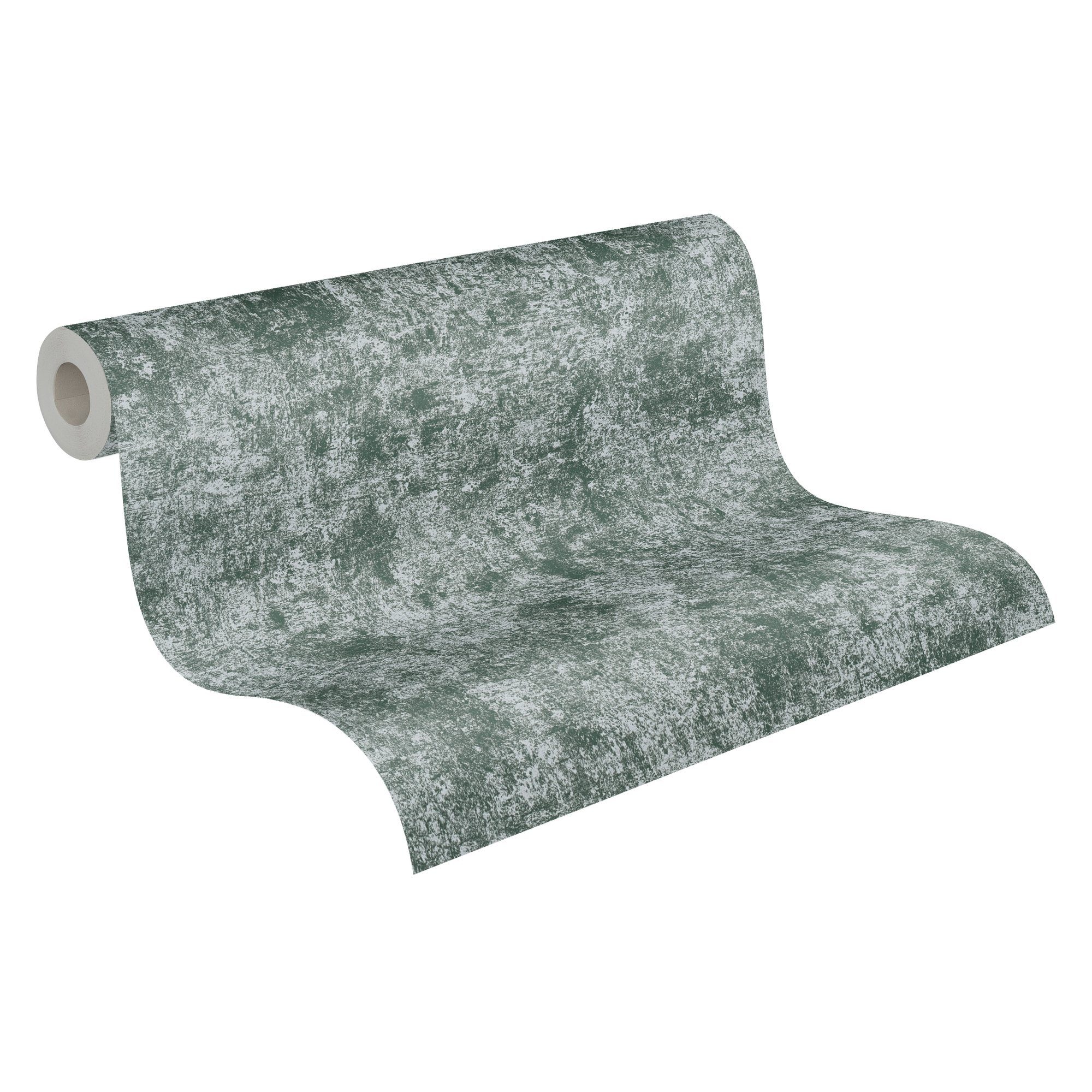 A.S. Création Vliestapete Metallic Tapete, glatt, Metall-Effekte, gemustert, metallic, (1 St), Tapete Putzoptik Glatt Tapeten Wohnzimmer Schlafzimmer Küche Flur Büro