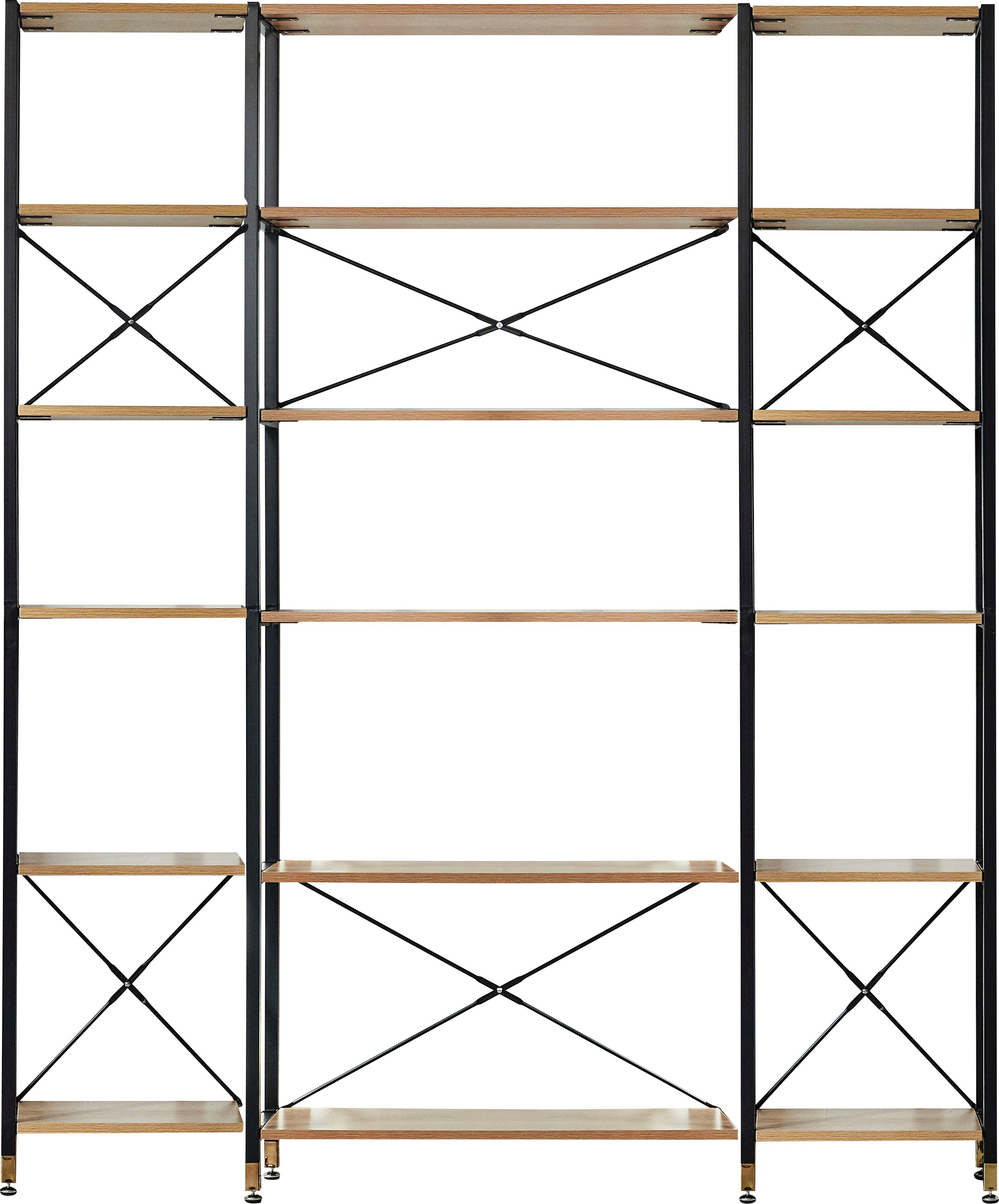 Home affaire Mehrzweckregal, MDF mit Akazie-Dekor