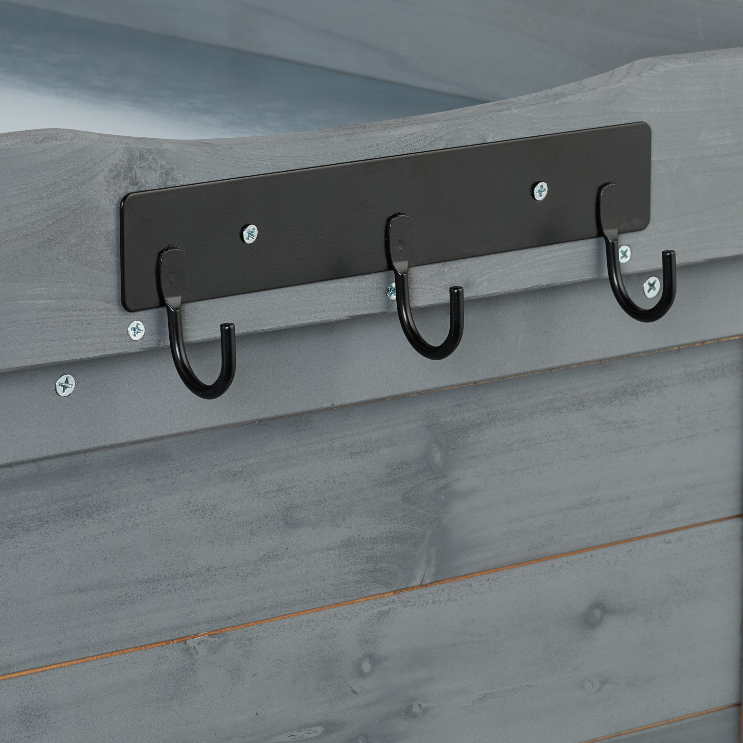 relaxdays Pflanztisch mit Unterschrank, grau