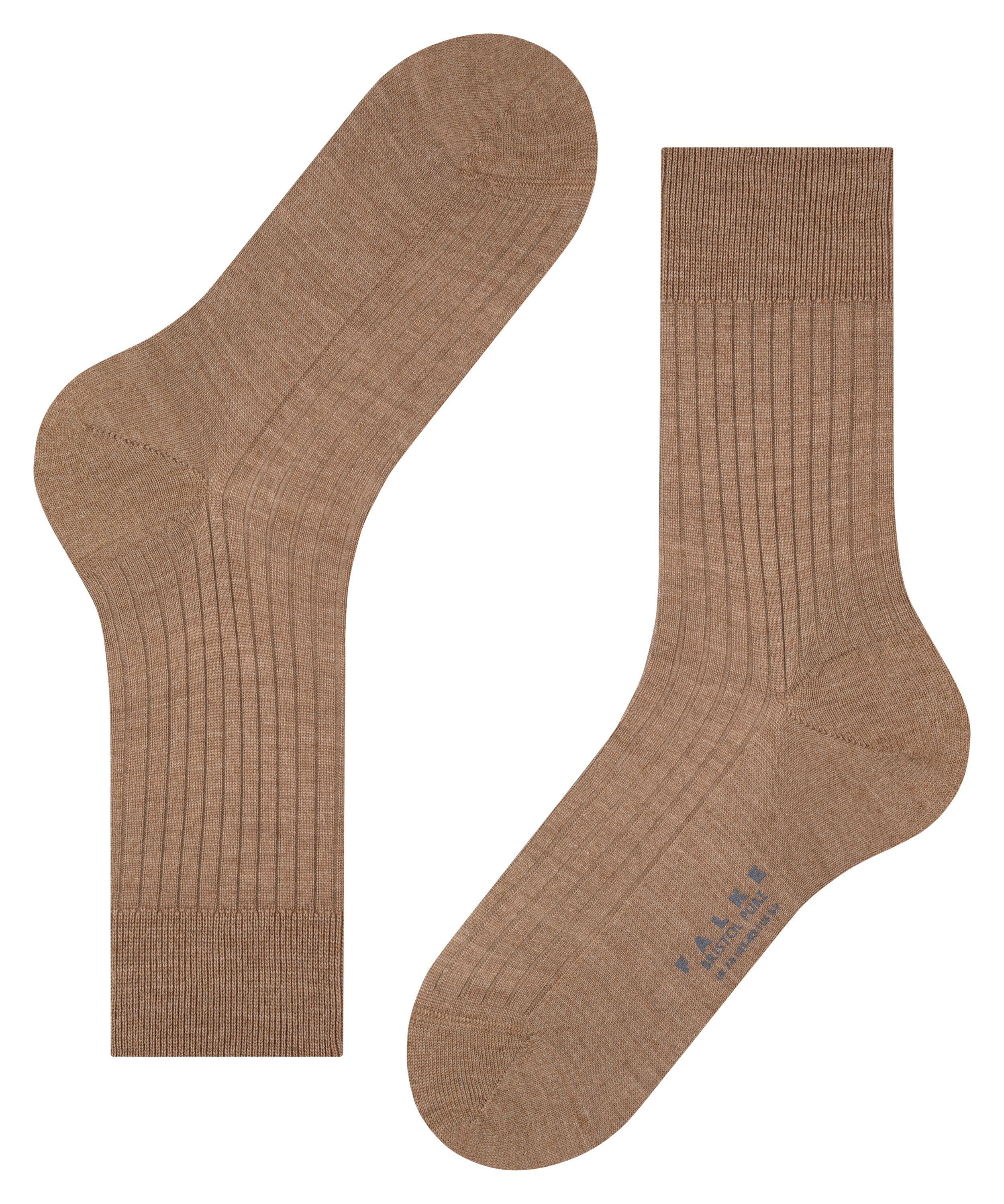 mel Socken (1-Paar) Bristol (5410) Pure FALKE nutmeg